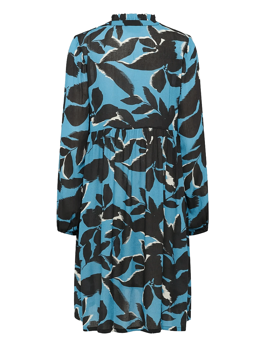 Kaffe - KAlisette Amber Dress - hemdkleider - windward blue/black flower - 2