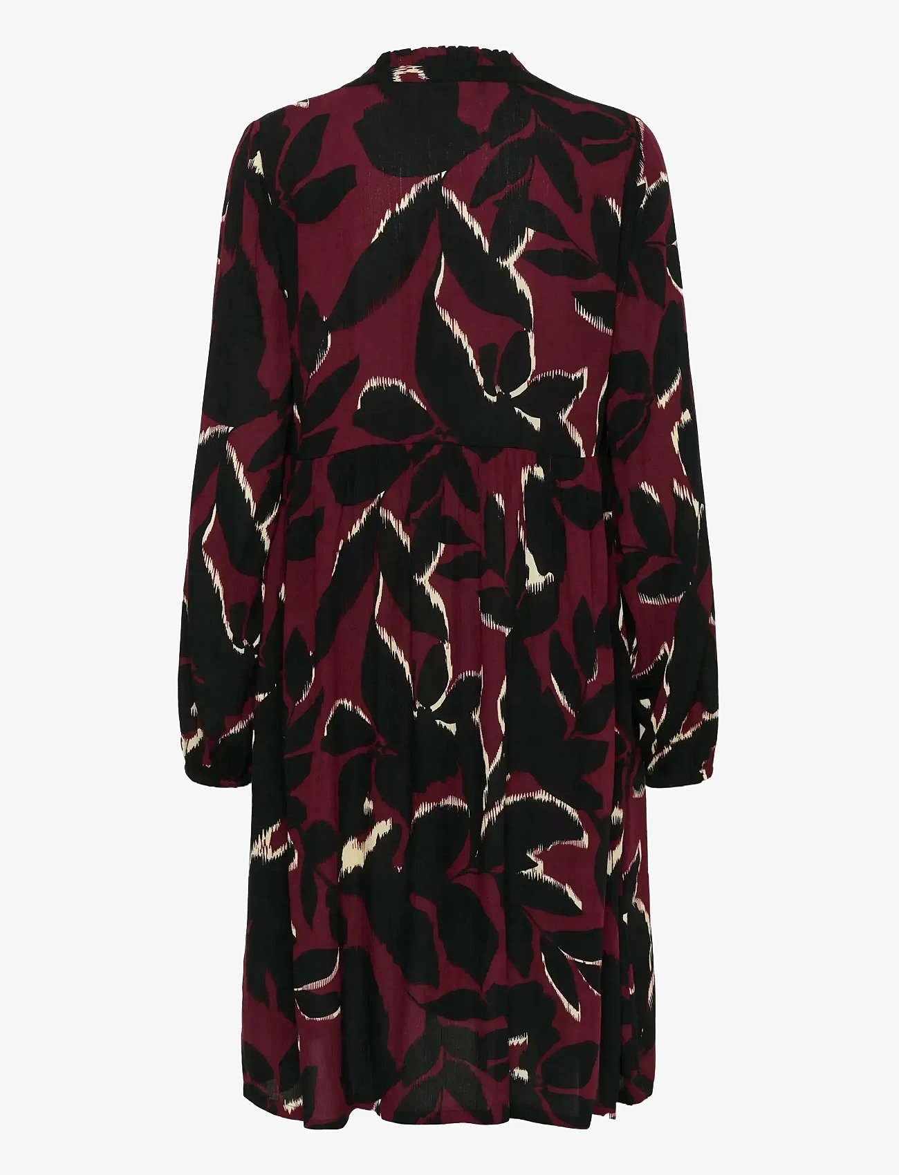 Kaffe - KAlisette Amber Dress - skjortekjoler - windsor wine/black flower - 2