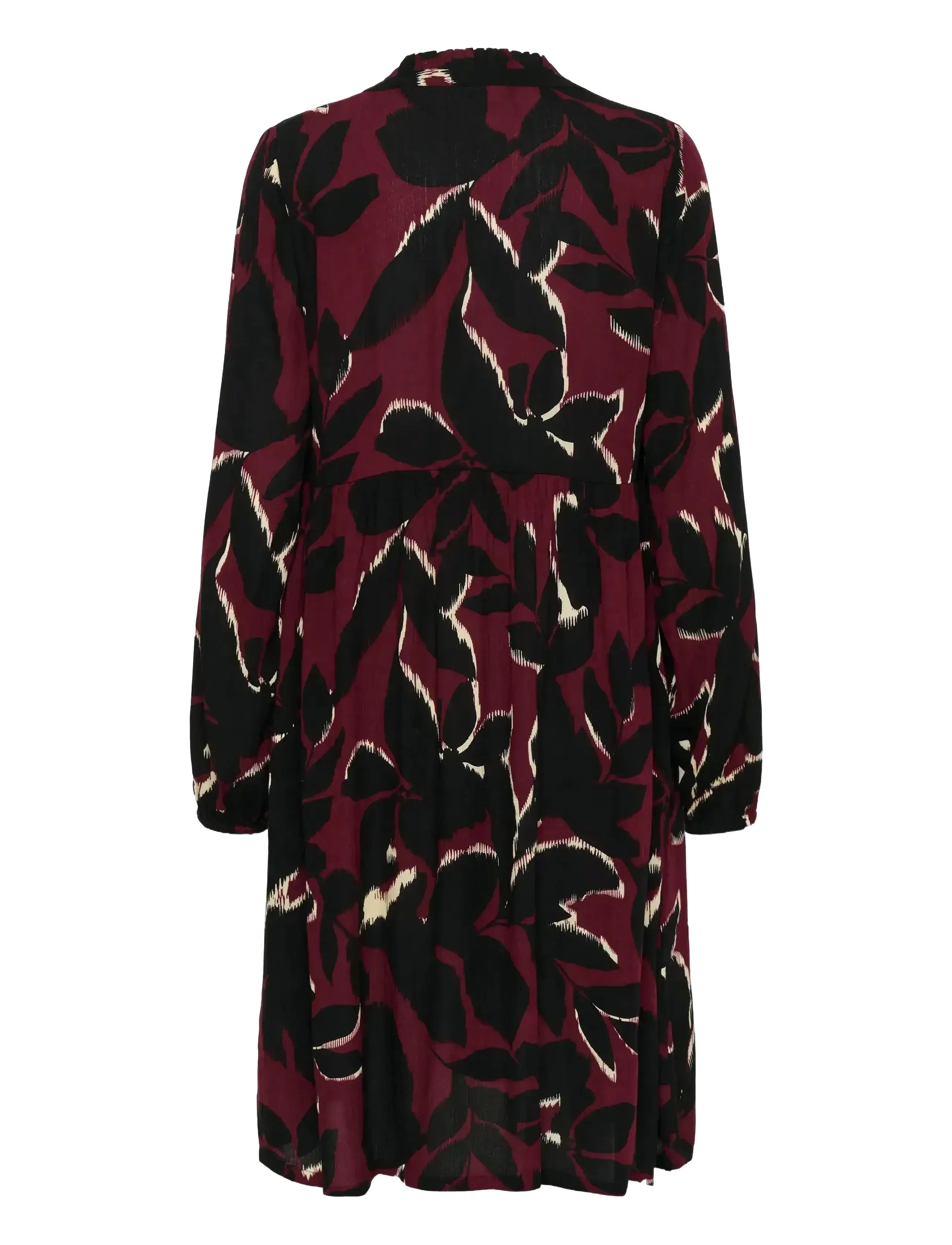 Kaffe - KAlisette Amber Dress - skjortklänningar - windsor wine/black flower - 2