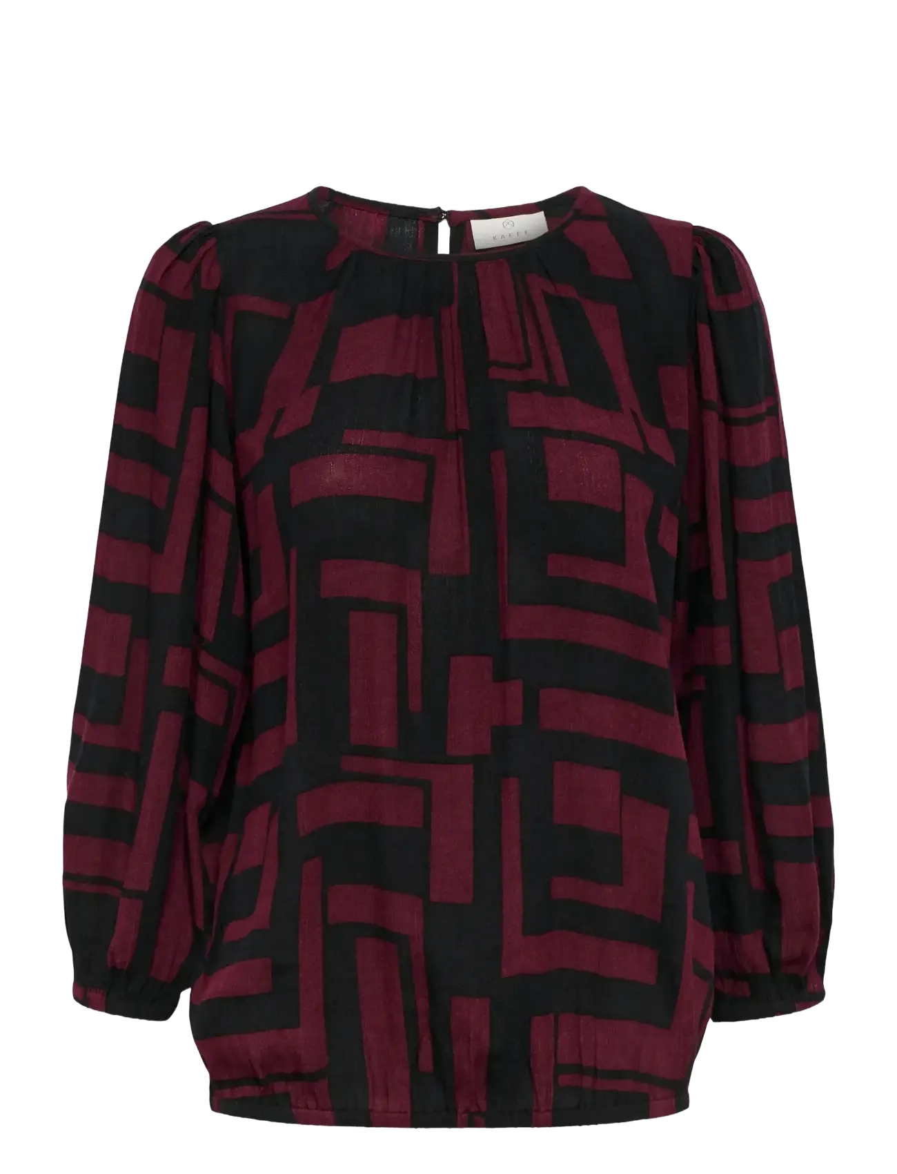 Kaffe Kalorina Amber Blouse, Kvinder, Blouson Bluse, Rød, Str: 38