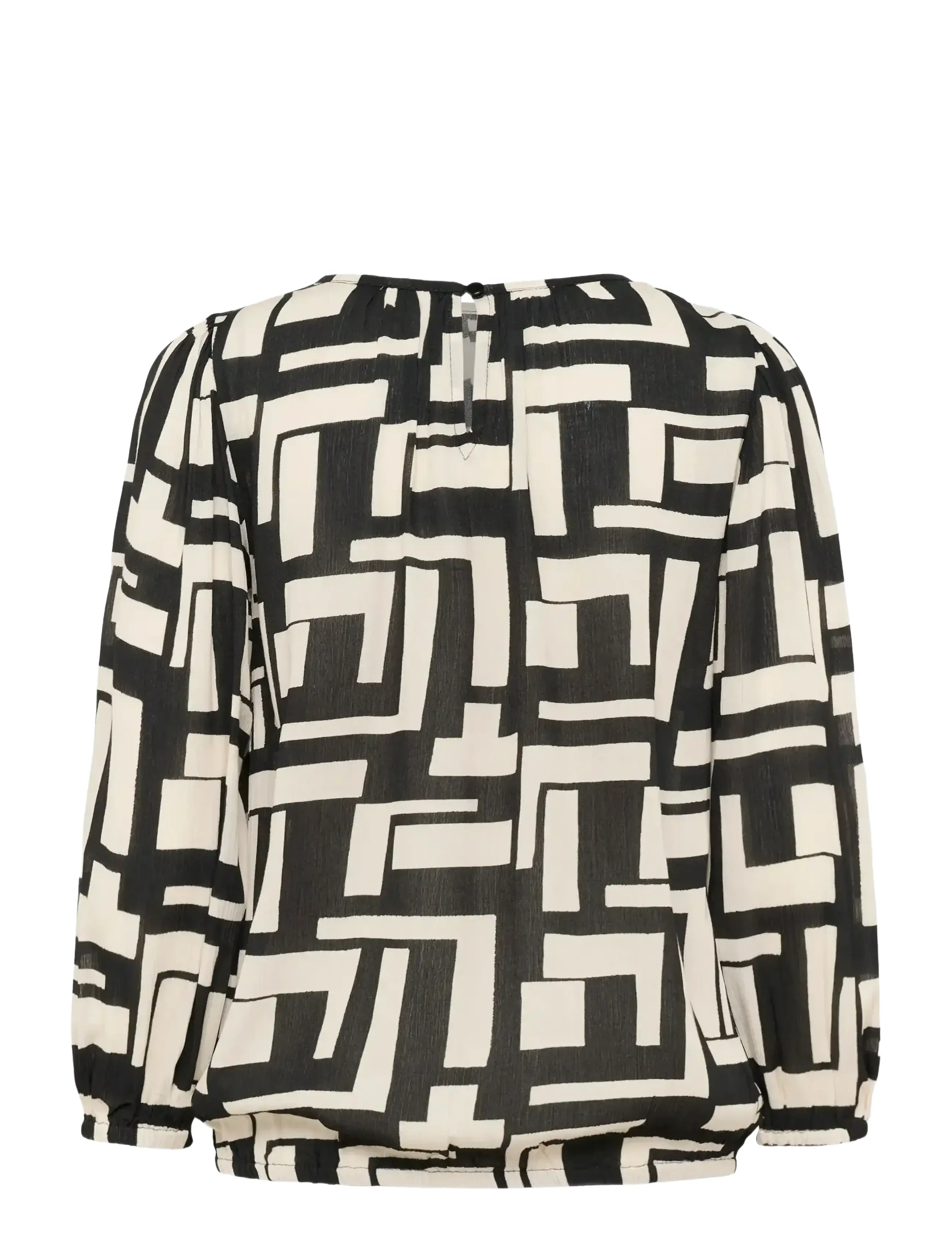 Kaffe - KAlorina Amber Blouse - langärmlige blusen - black/white graphic - 2