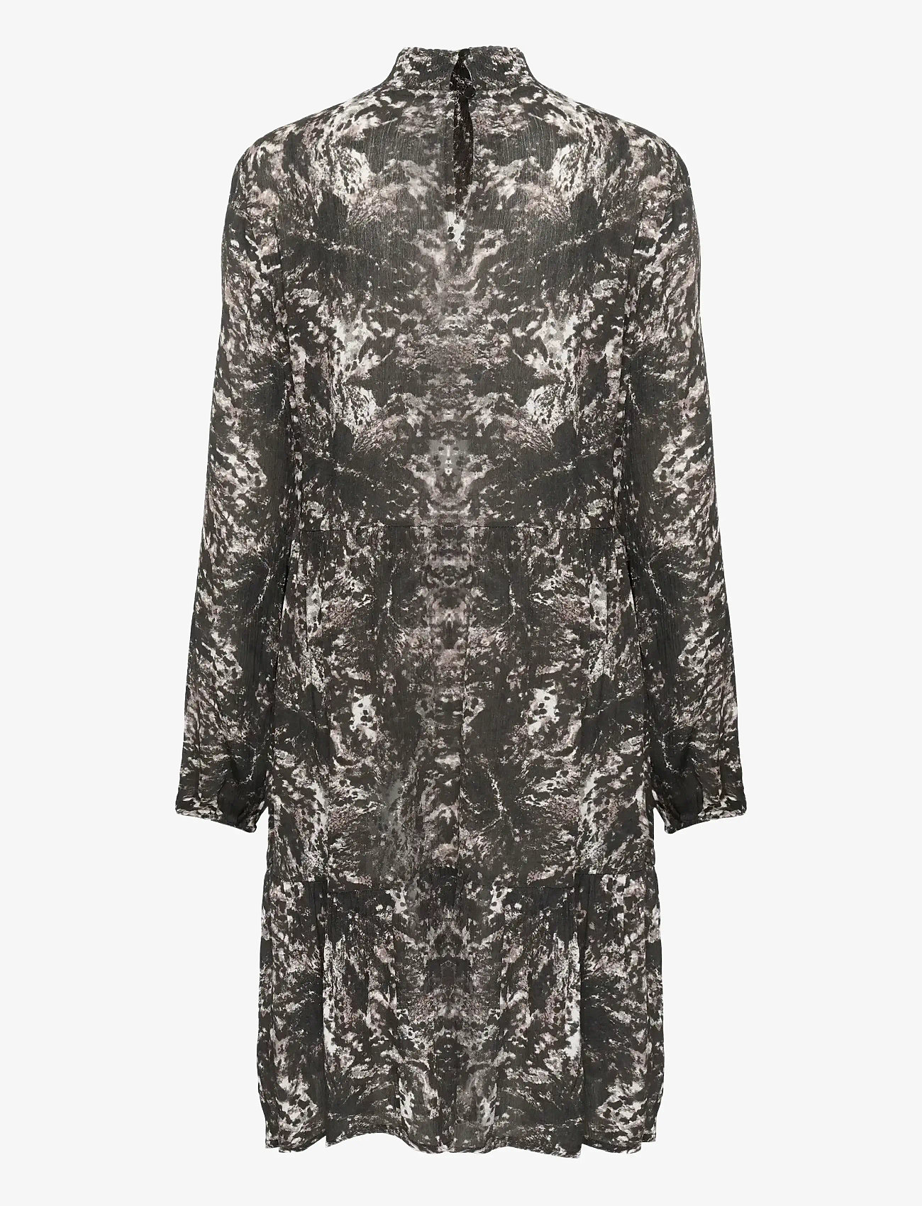 Kaffe - KAlinda Amber Dress - korte kjoler - black/grey abstract graphic - 2