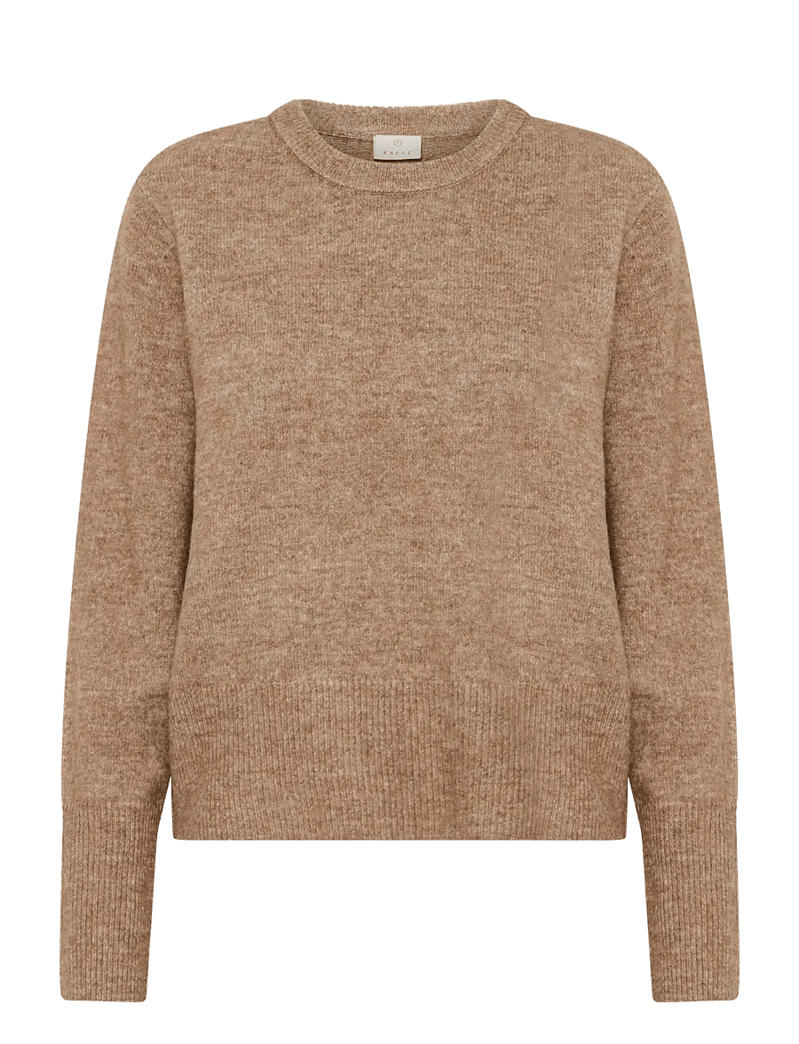 Kaffe - KAniel Crew Neck Pullover - pullover - toasted coconut melange - 0