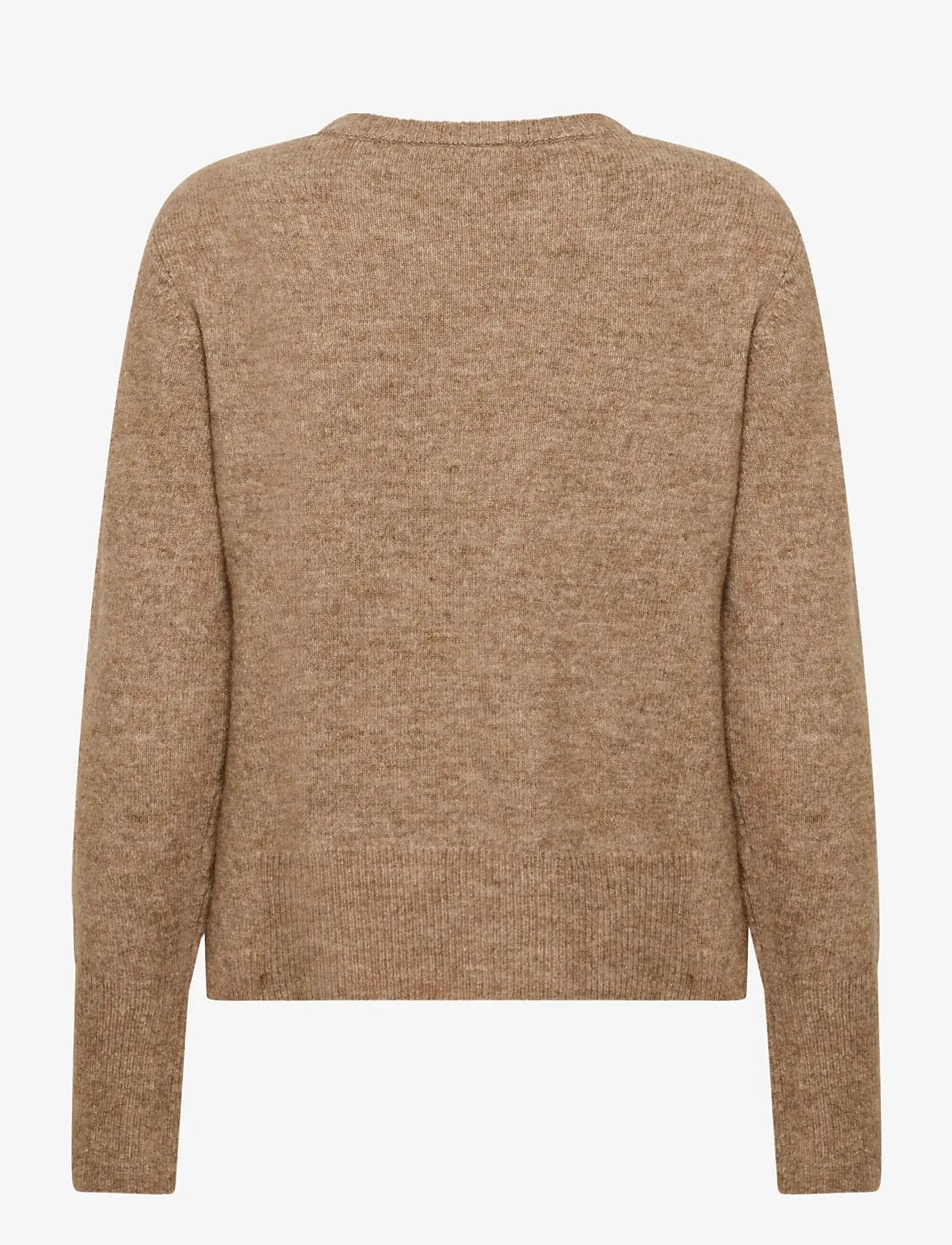Kaffe - KAniel Crew Neck Pullover - höstkläder - toasted coconut melange - 1