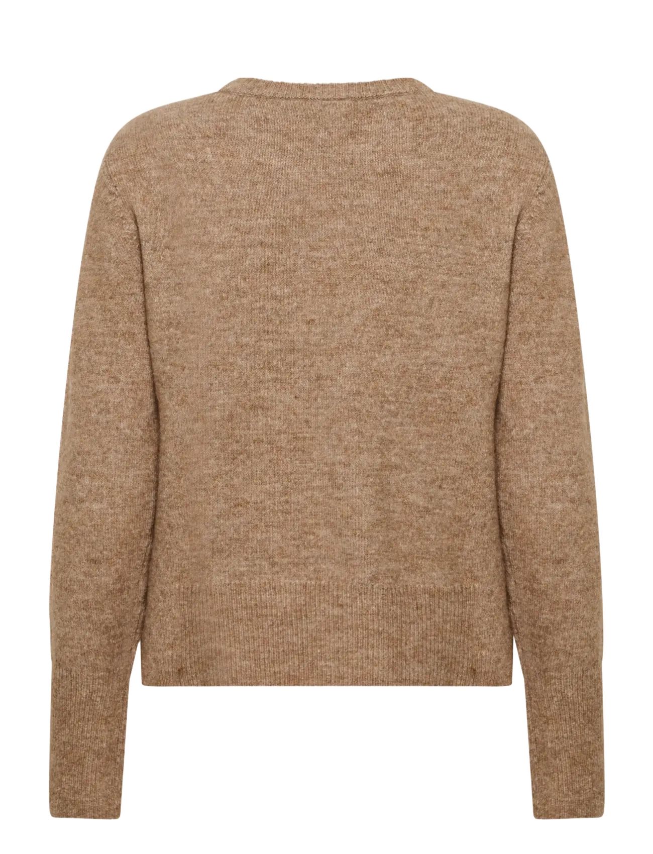 Kaffe - KAniel Crew Neck Pullover - megztiniai - toasted coconut melange - 1