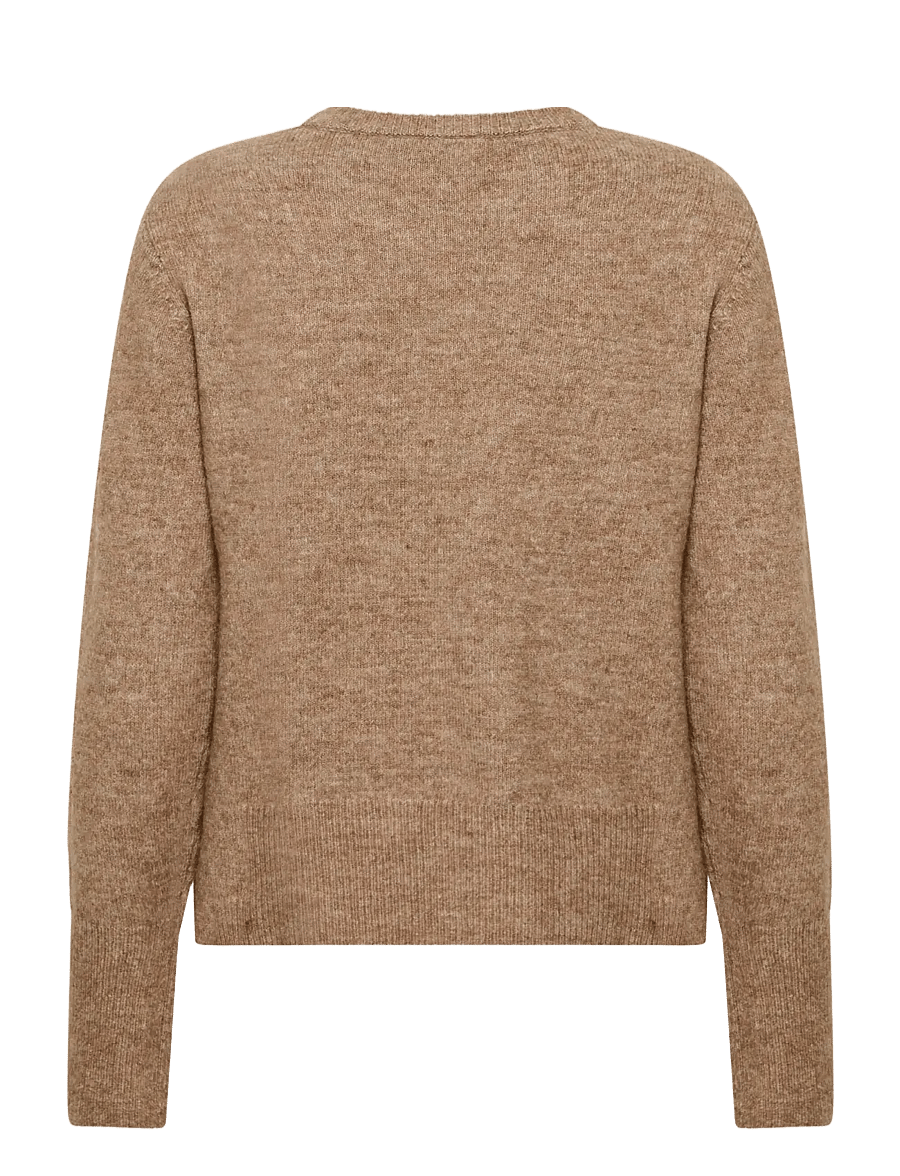 Kaffe - KAniel Crew Neck Pullover - pullover - toasted coconut melange - 1