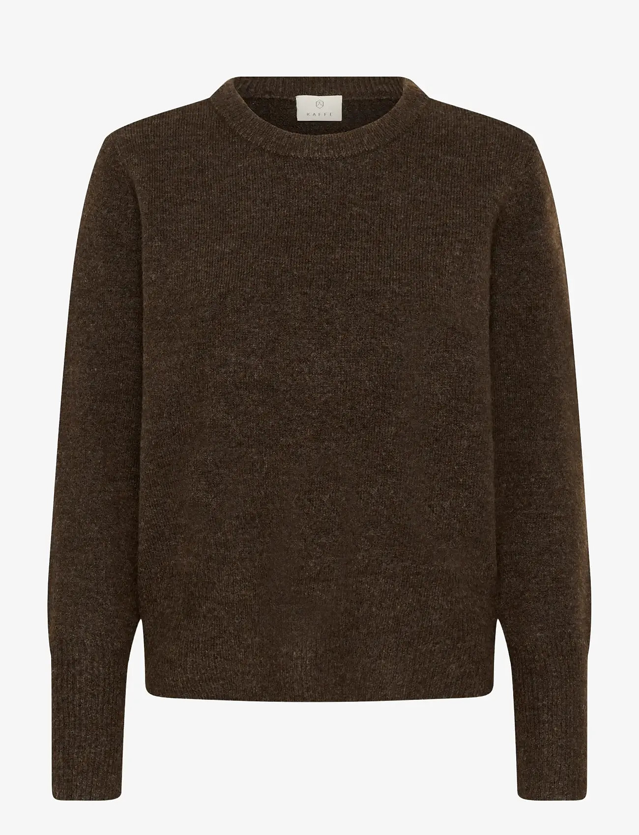 Kaffe - KAniel Crew Neck Pullover - herbstliche kleidung - chocolate brown melange - 0