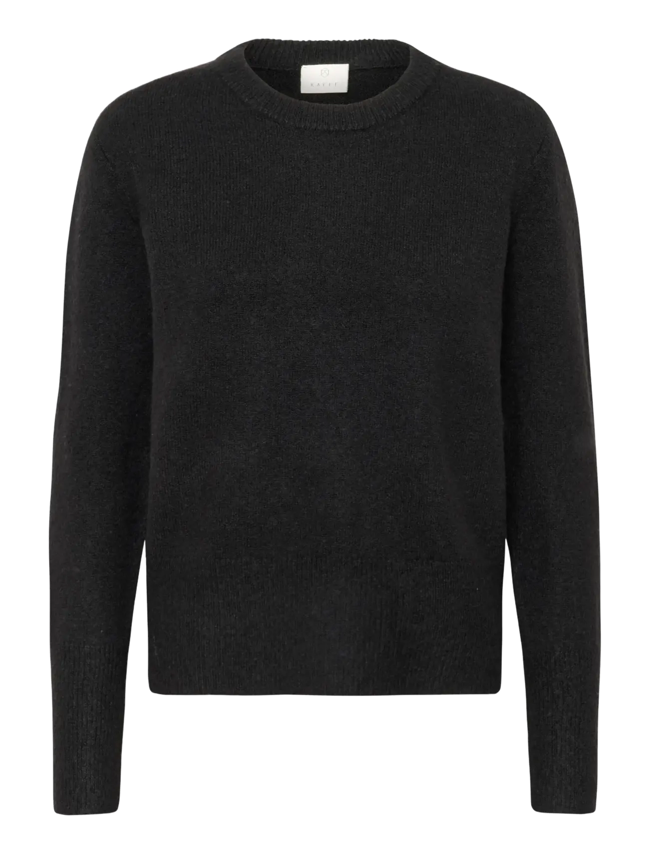 Kaffe Kaniel Crew Neck Pullover, XL, Knitwear, Schwarz - Jumpers, Frauen