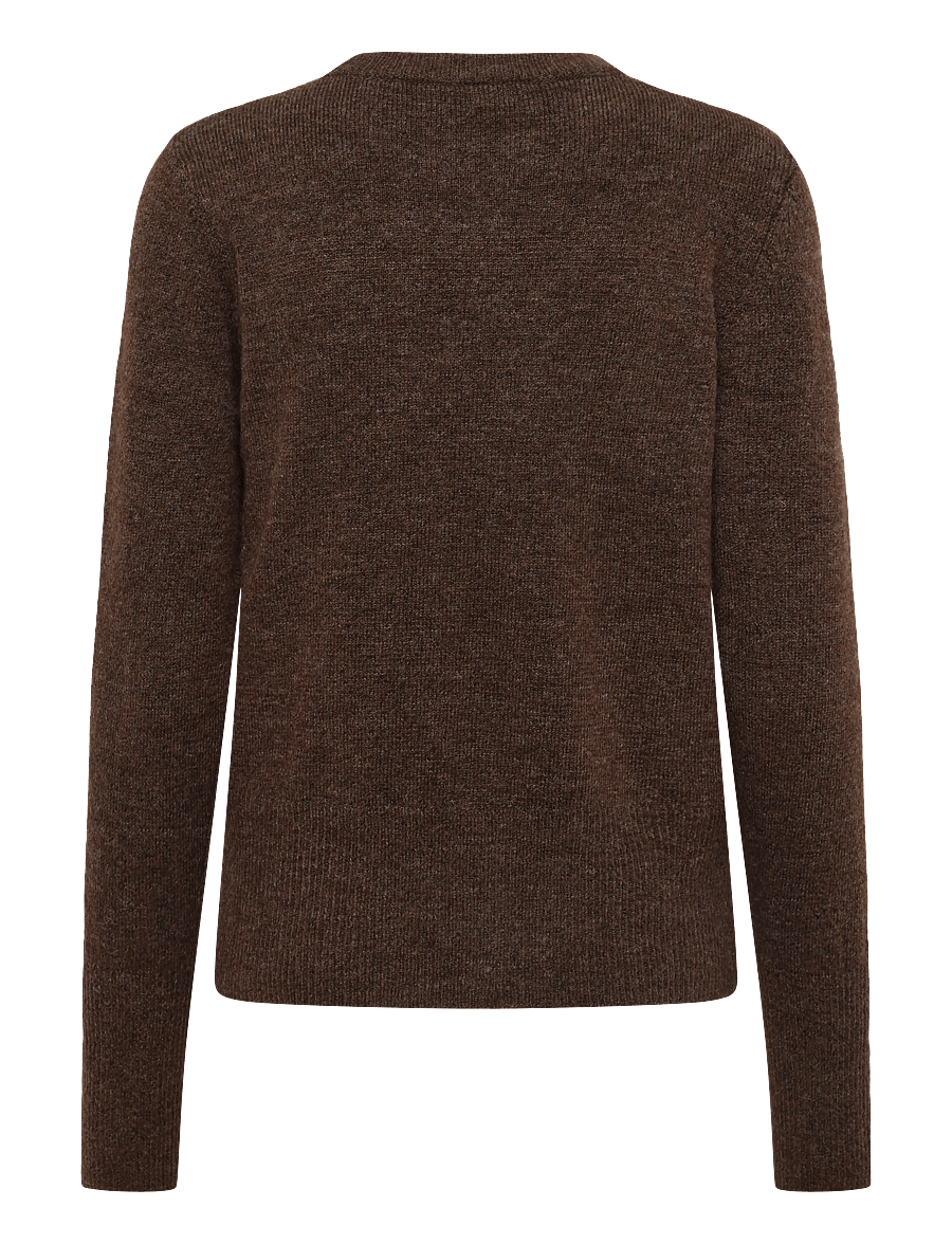 Kaffe - KAniel Crew Neck Pullover - stickade tröjor - carafe melange - 1