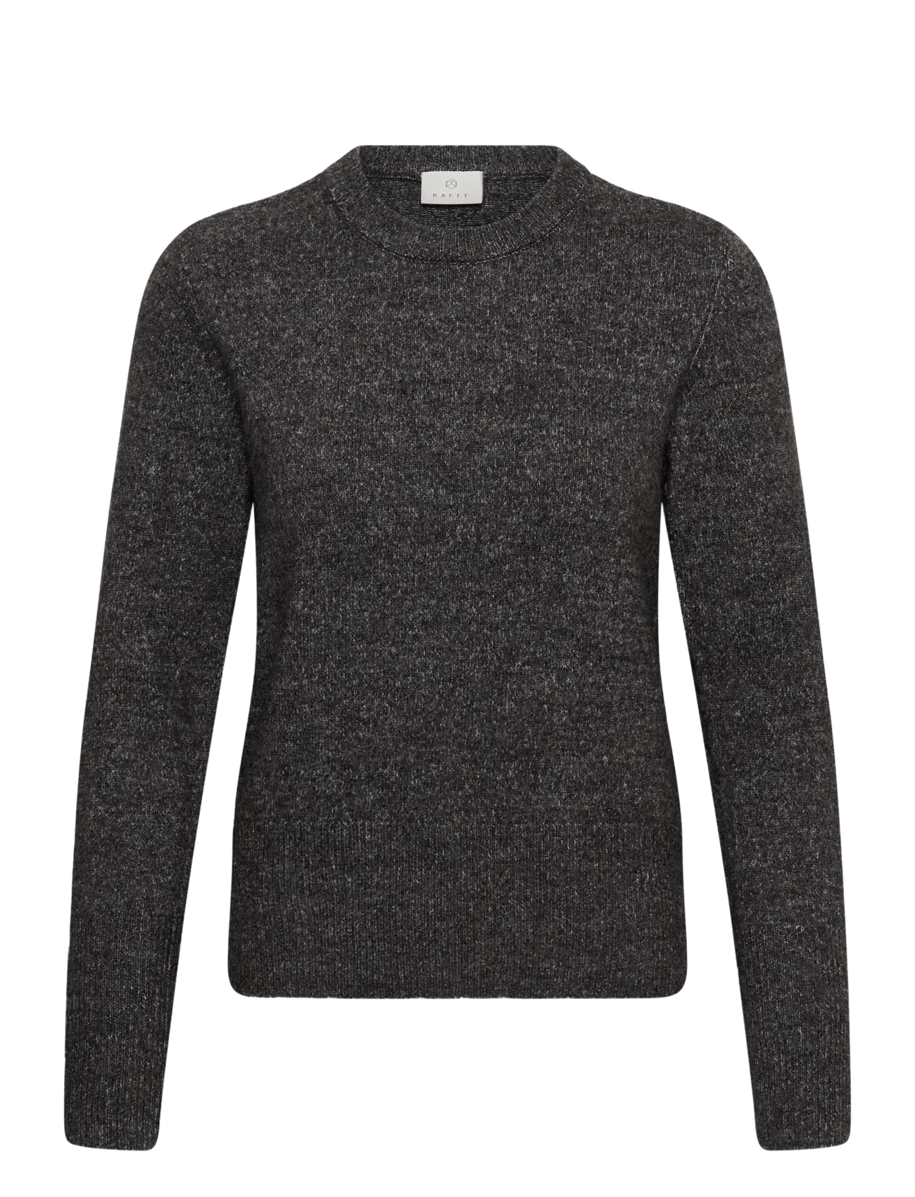 Kaffe KAniel Crew Neck Pullover - Jumpers - DARK GREY MELANGE / grey