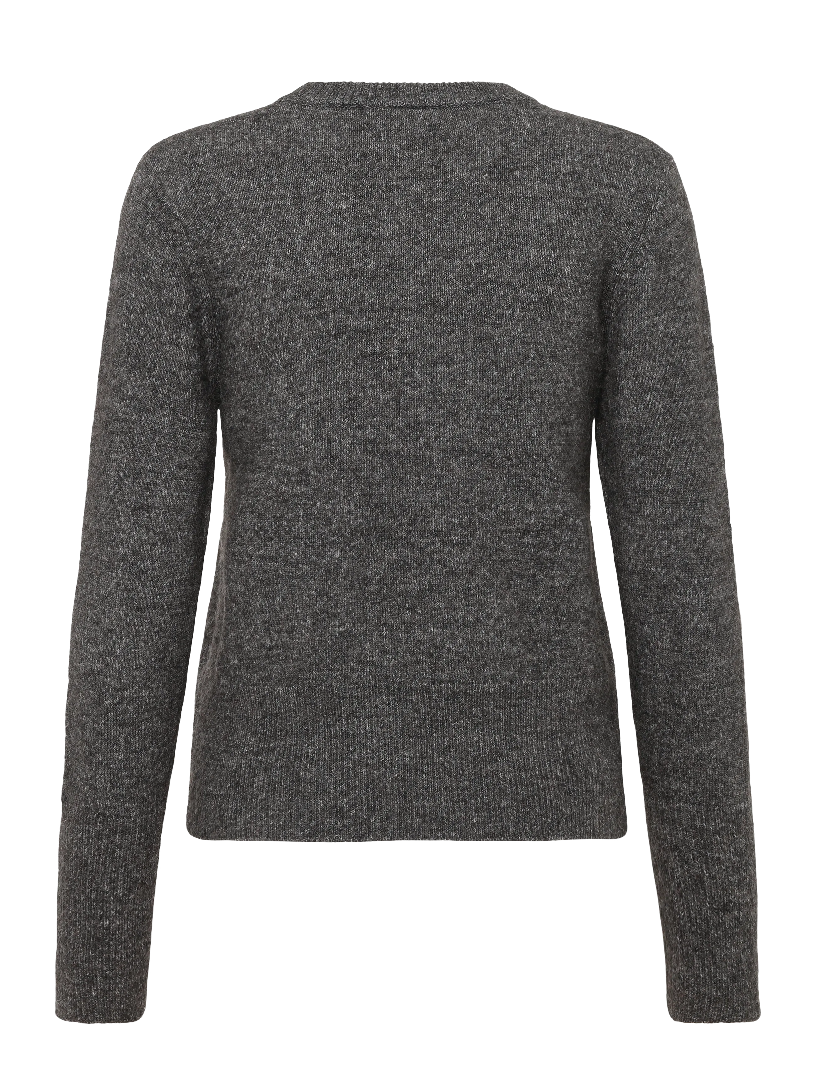 Kaffe - KAniel Crew Neck Pullover - stickade tröjor - dark grey melange - 1