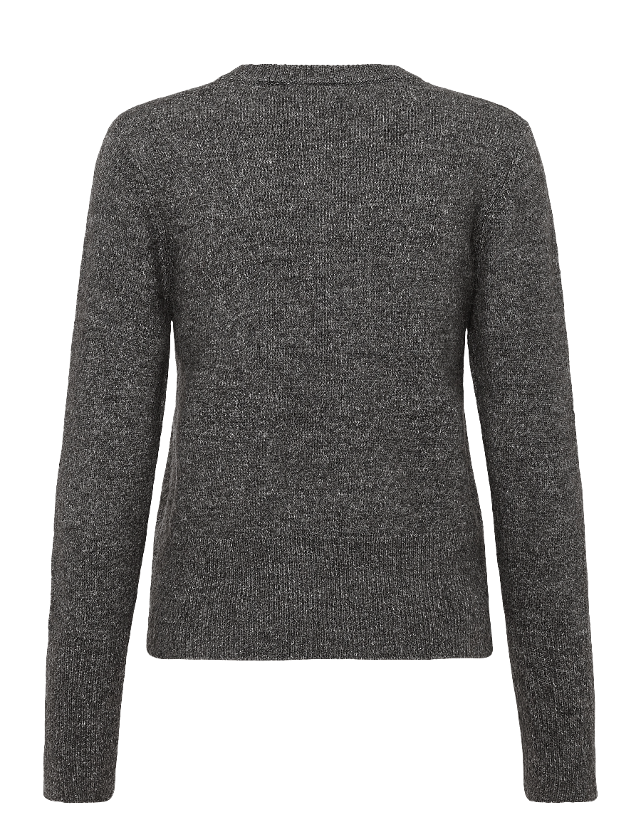 Kaffe - KAniel Crew Neck Pullover - stickade tröjor - dark grey melange - 1