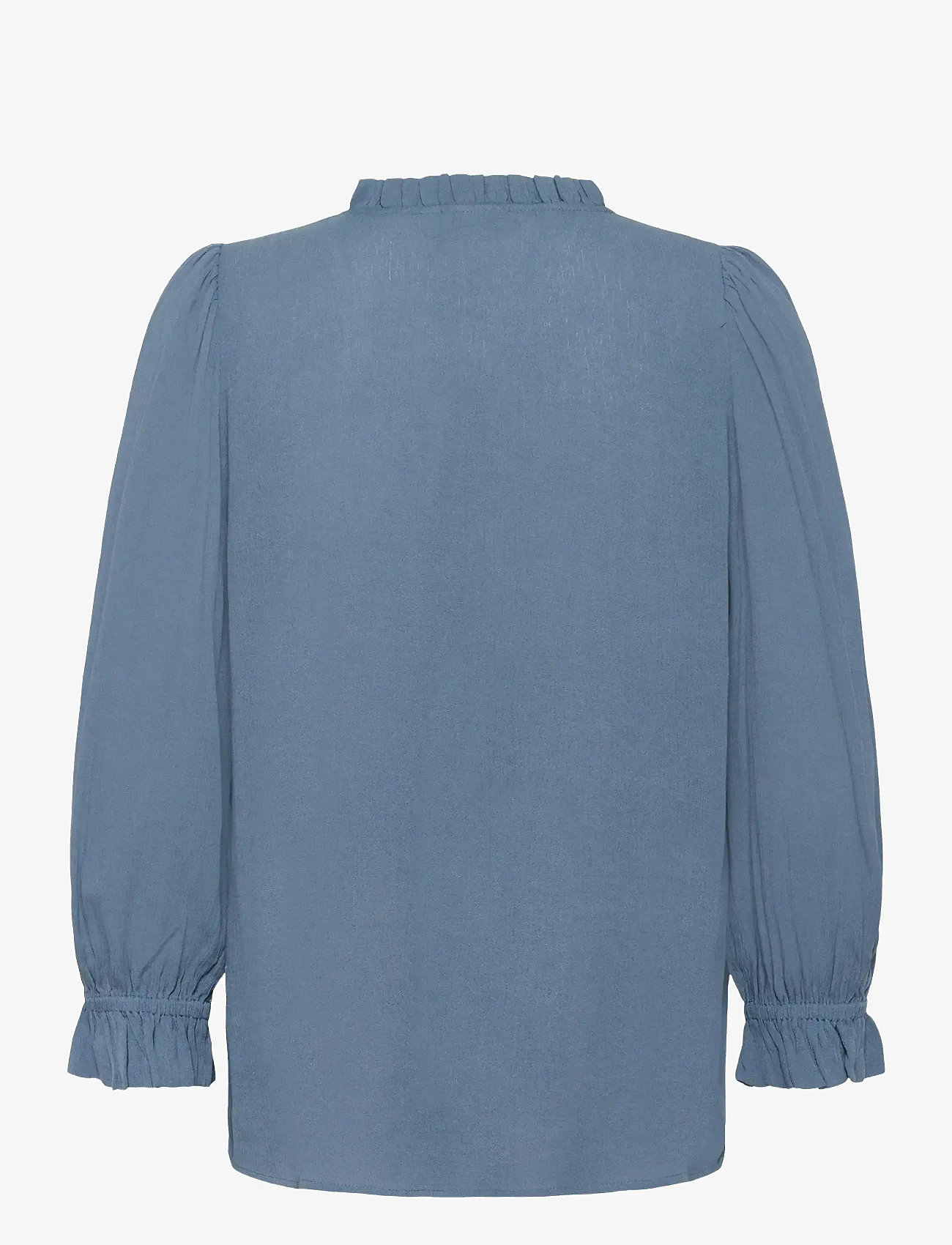 Kaffe - KAliv Amber Blouse - långärmade blusar - bering sea - 2