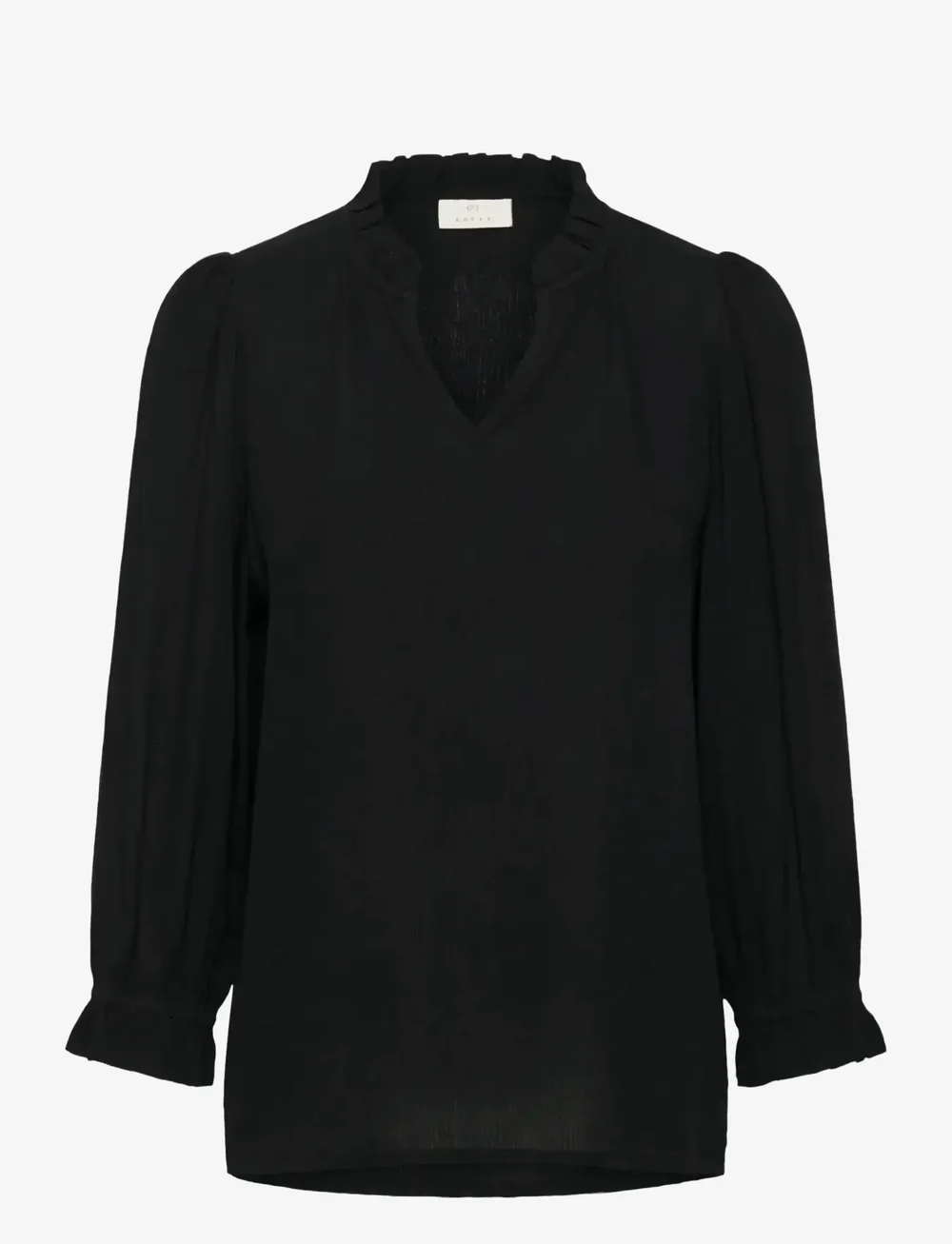 Kaffe - KAliv Amber Blouse - pikkade varrukatega pluusid - black deep - 1