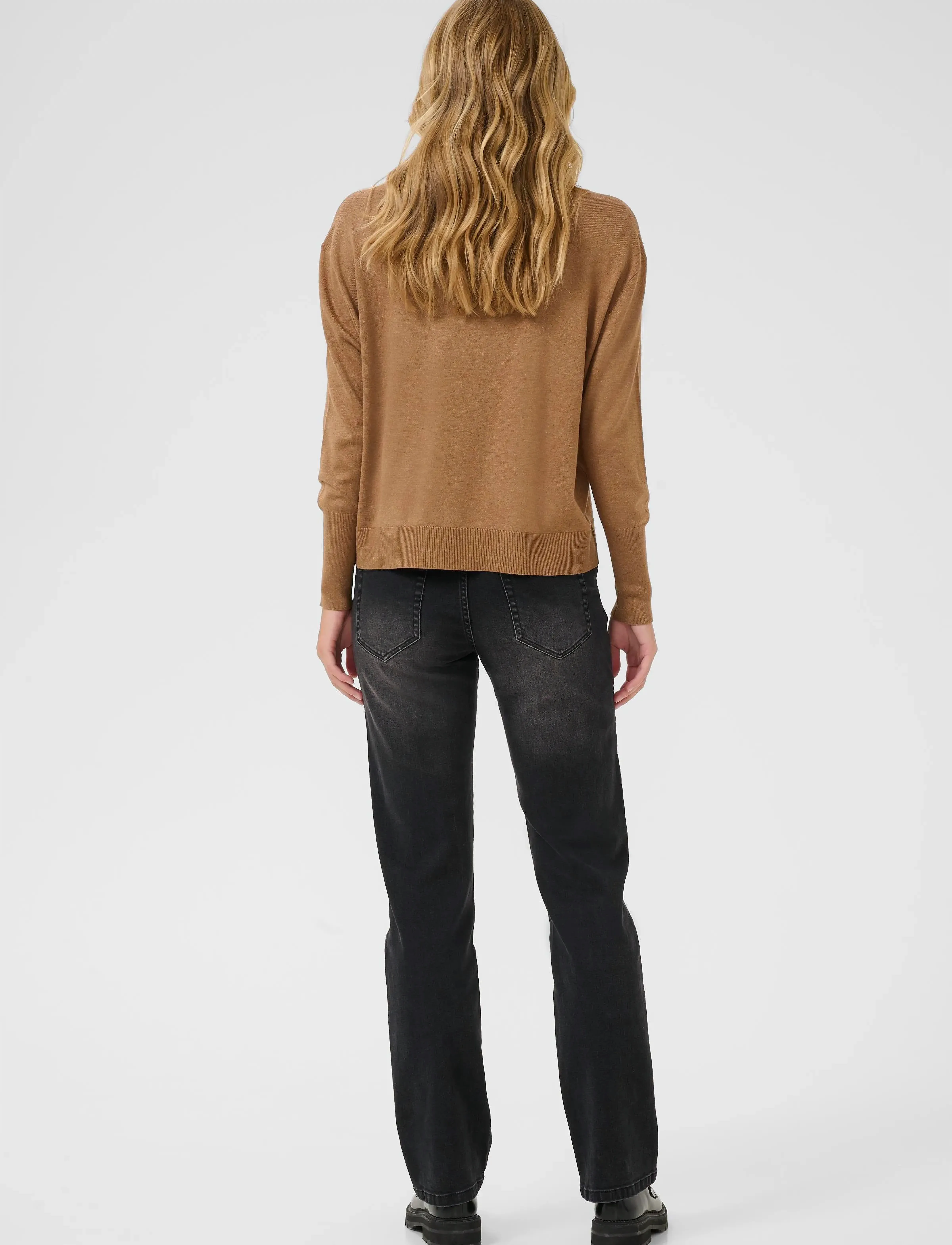 Kaffe - KAlizza Polo Pullover - tröjor - toasted coconut melange - 4