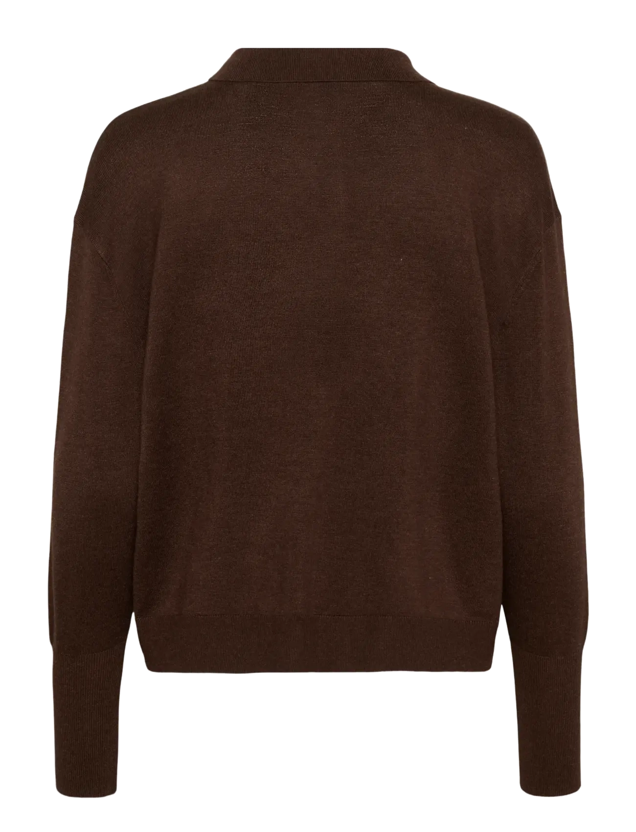 Kaffe - KAlizza Polo Pullover - pullover - chocolate brown melange - 2