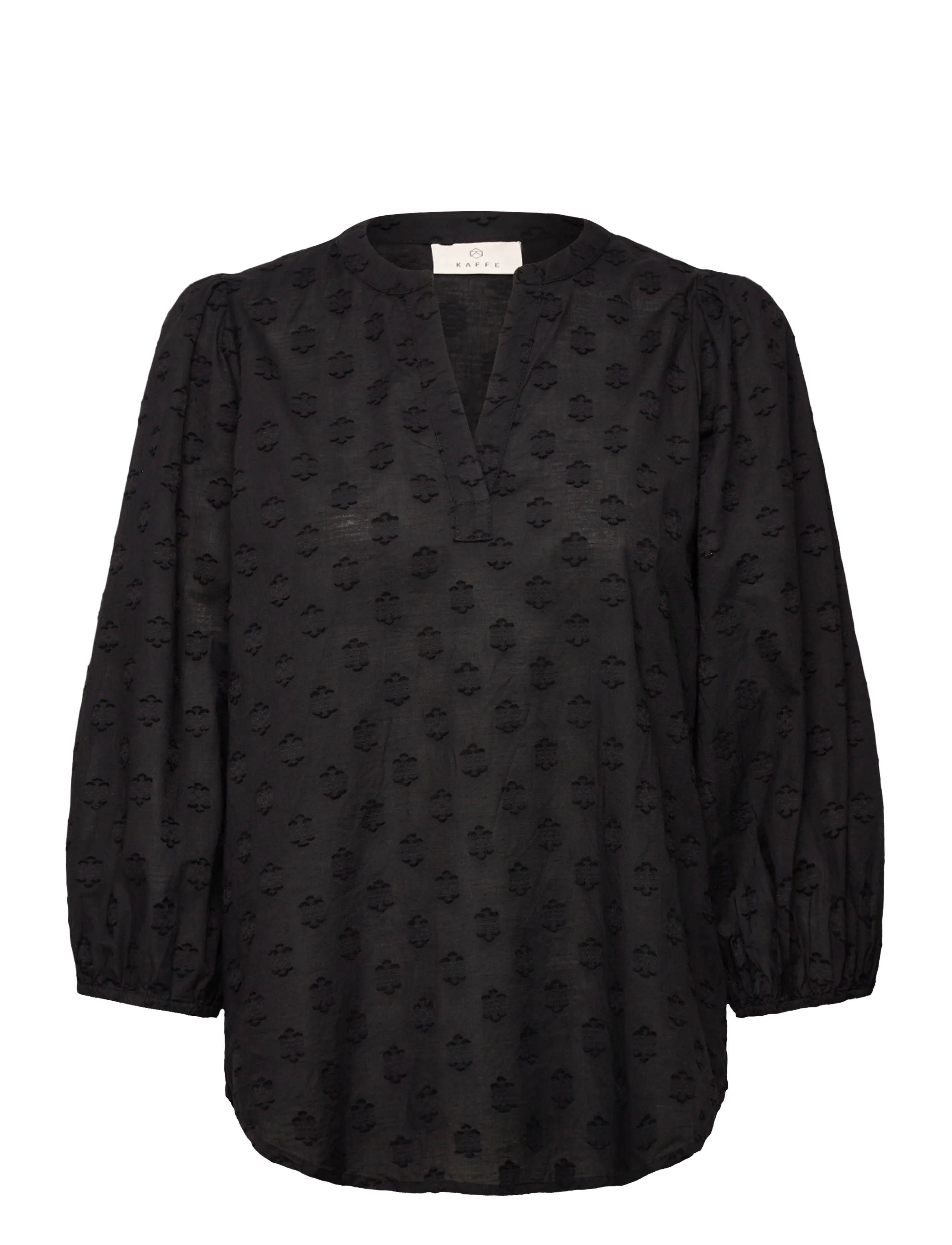 Kaffe KAenya Blouse 3/4 SL - Blusen - BLACK DEEP / black