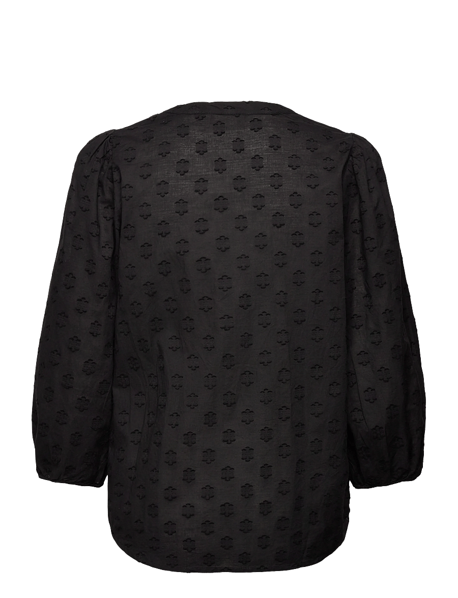 Kaffe - KAenya Blouse 3/4 SL - pikkade varrukatega pluusid - black deep - 1