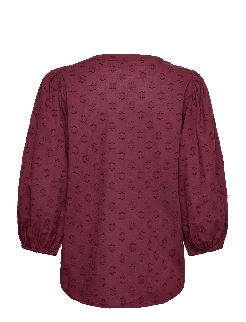 Kaffe - KAenya Blouse 3/4 SL - langärmlige blusen - windsor wine - 1