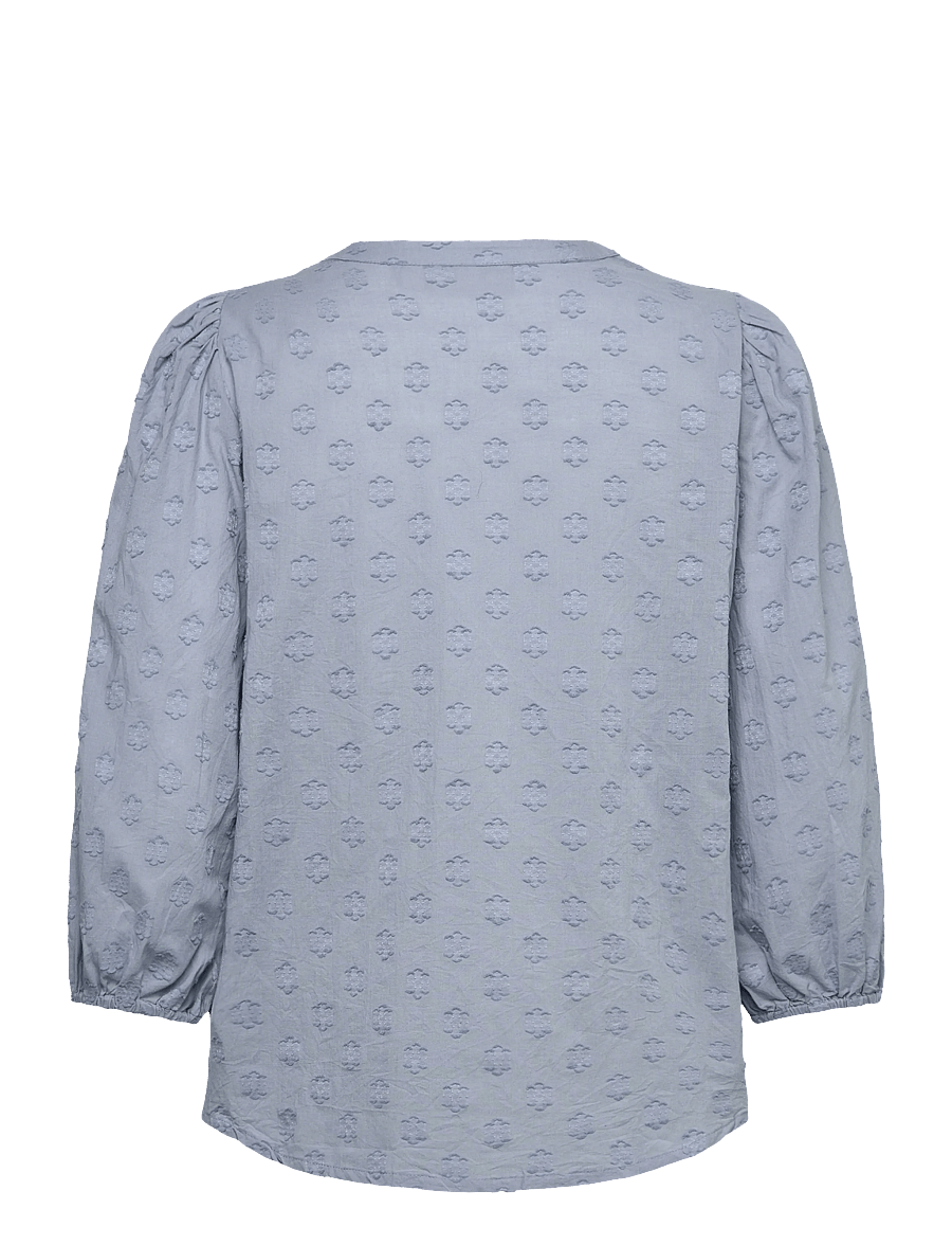 Kaffe - KAenya Blouse 3/4 SL - long sleeved blouses - windward blue - 1