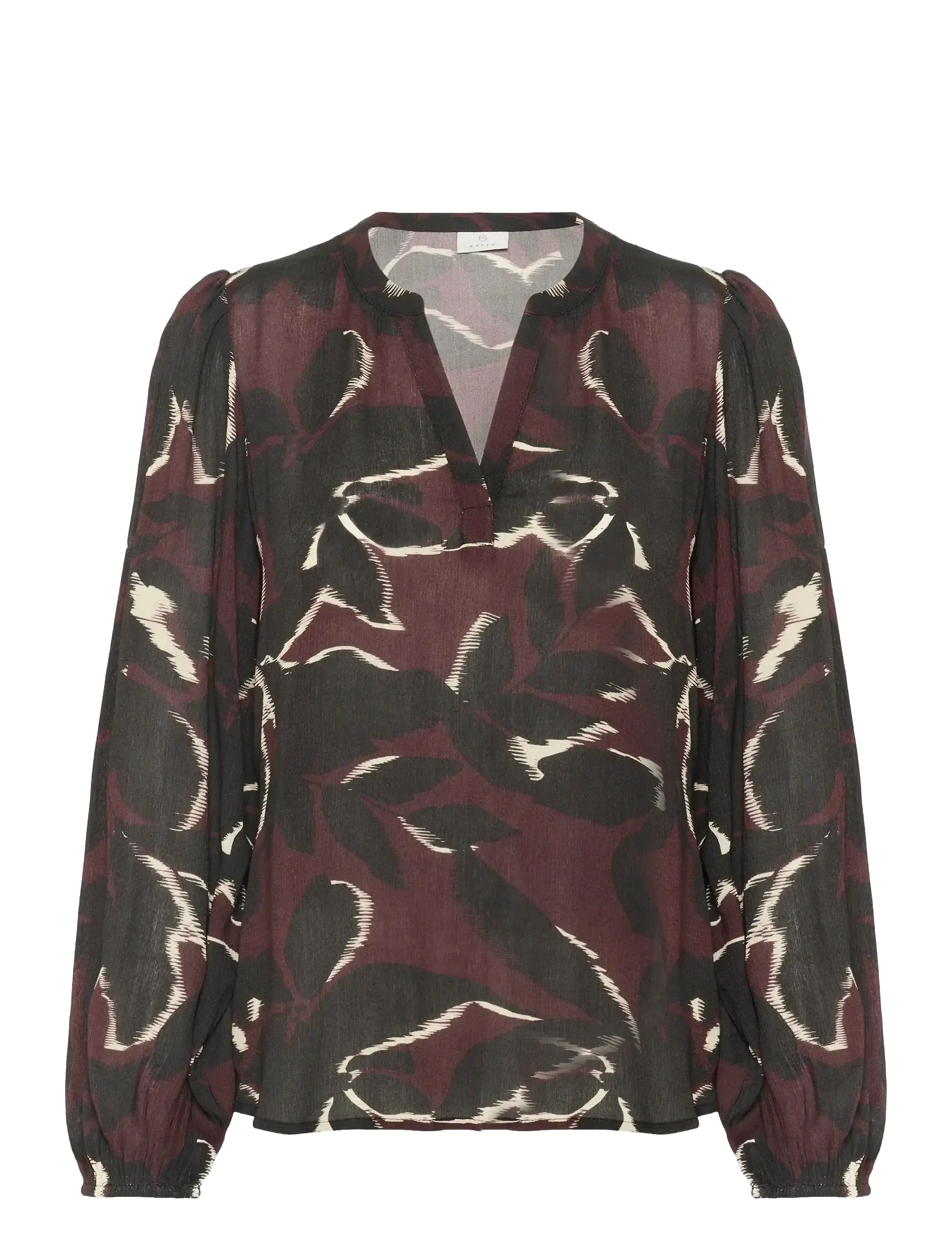 KAFFE Kabeate Amber Bluse Burgundy - 38 - Damen