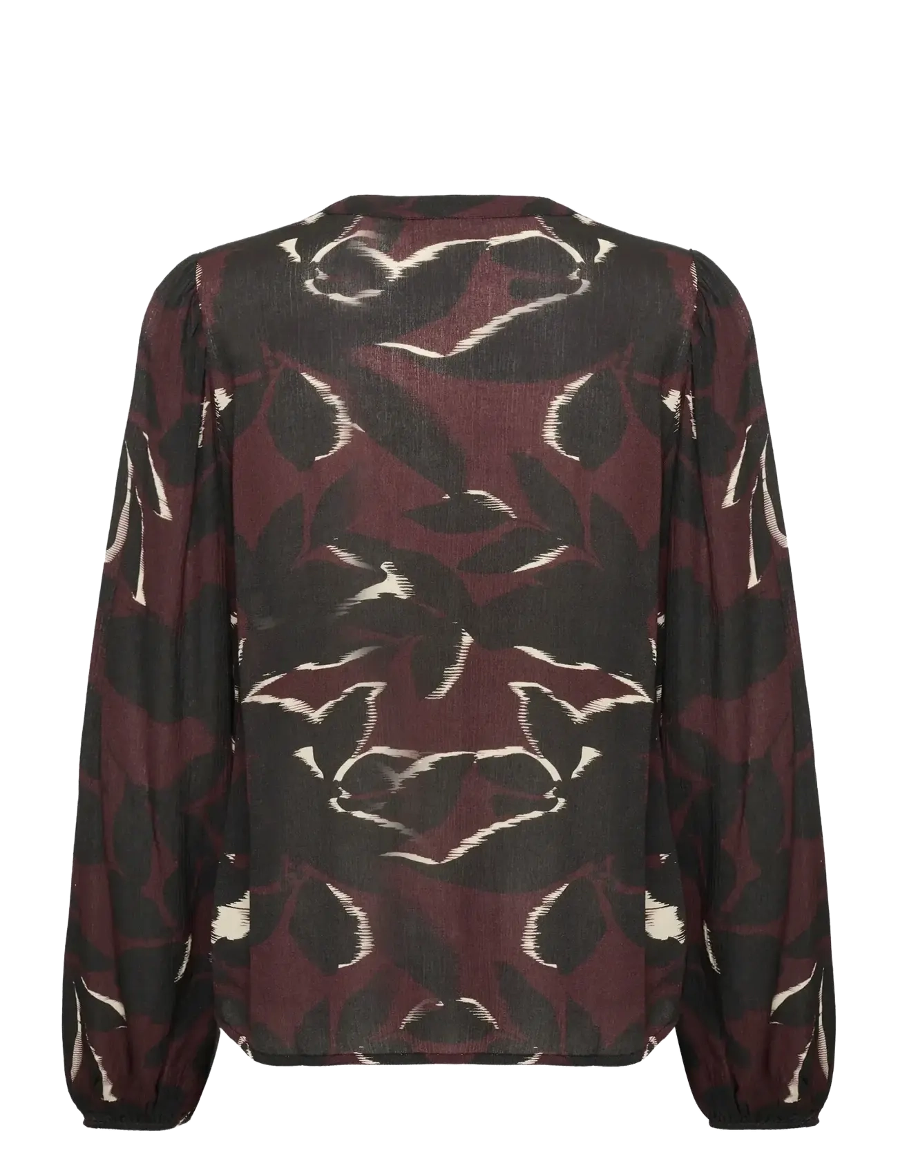 Kaffe - KAbeate Amber Blouse - pikkade varrukatega pluusid - windsor wine/black flower - 2