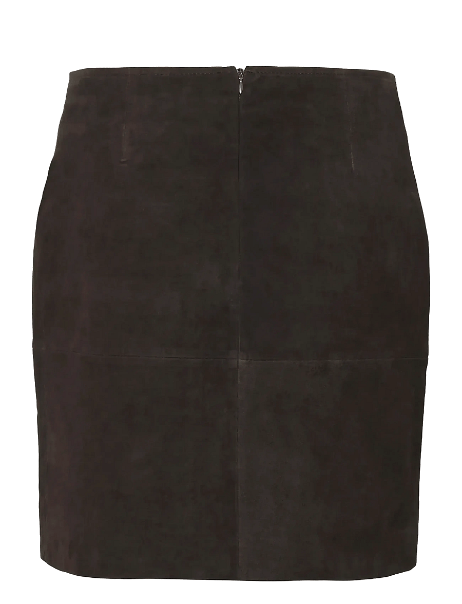 Kaffe - KArachel Suede Skirt - kurze röcke - black coffee - 2
