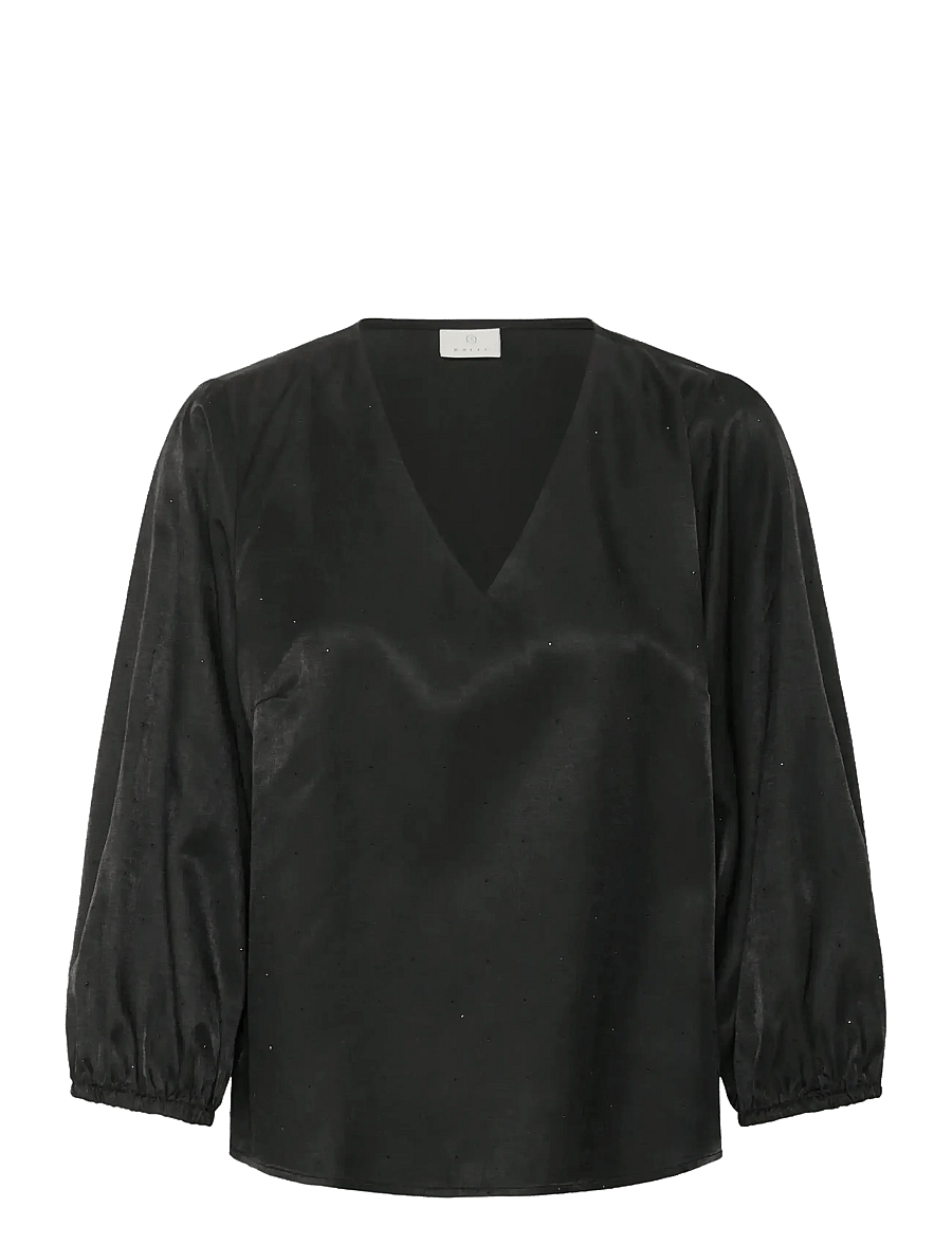 Kaffe - KAida Blouse - långärmade blusar - black deep - 1