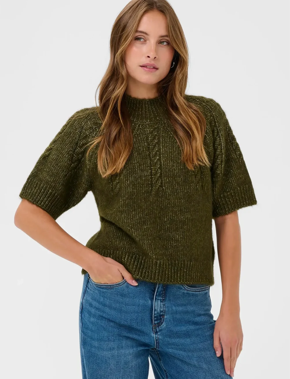 Kaffe - KAcuba Pullover - pullover - ivy green melange - 0