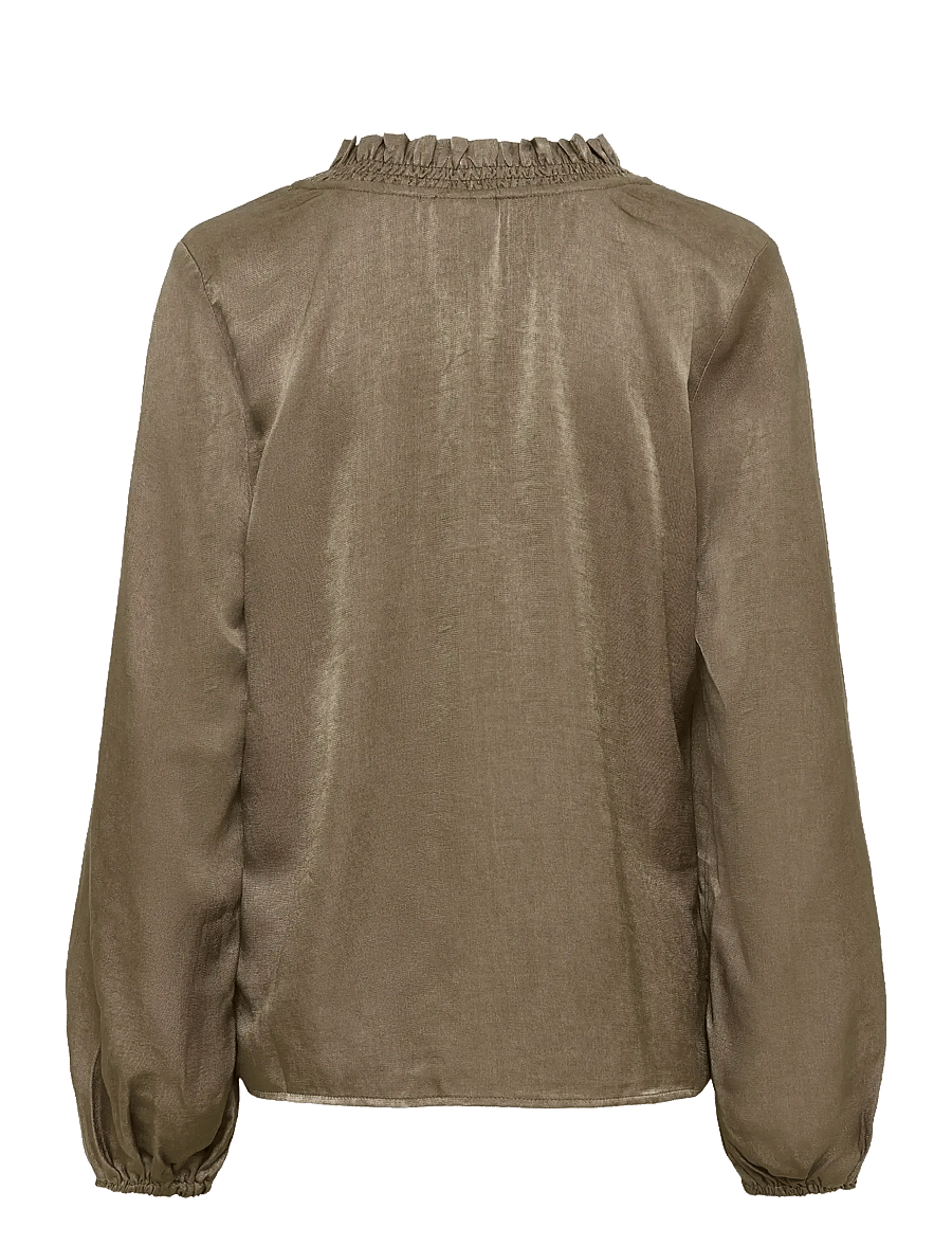 Kaffe - KAmille Blouse - pikkade varrukatega pluusid - morel - 2