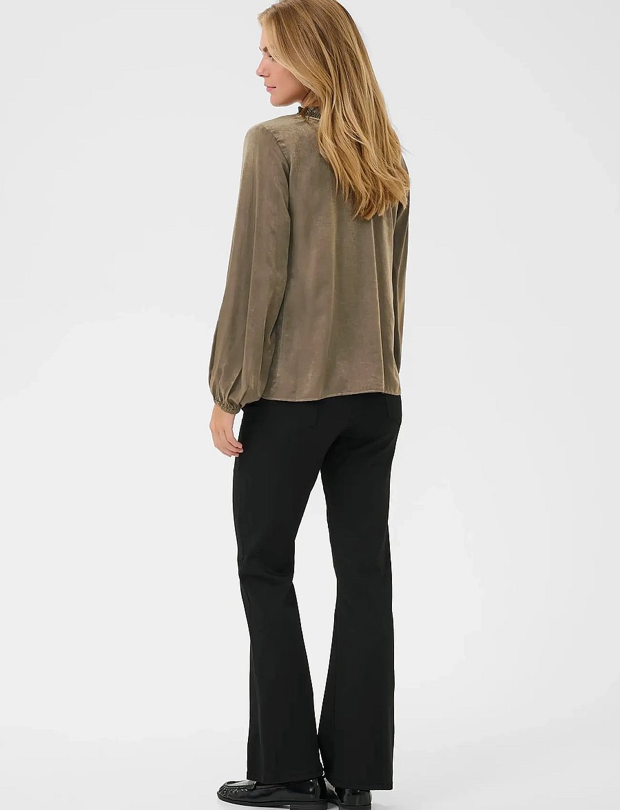 Kaffe - KAmille Blouse - pikkade varrukatega pluusid - morel - 4