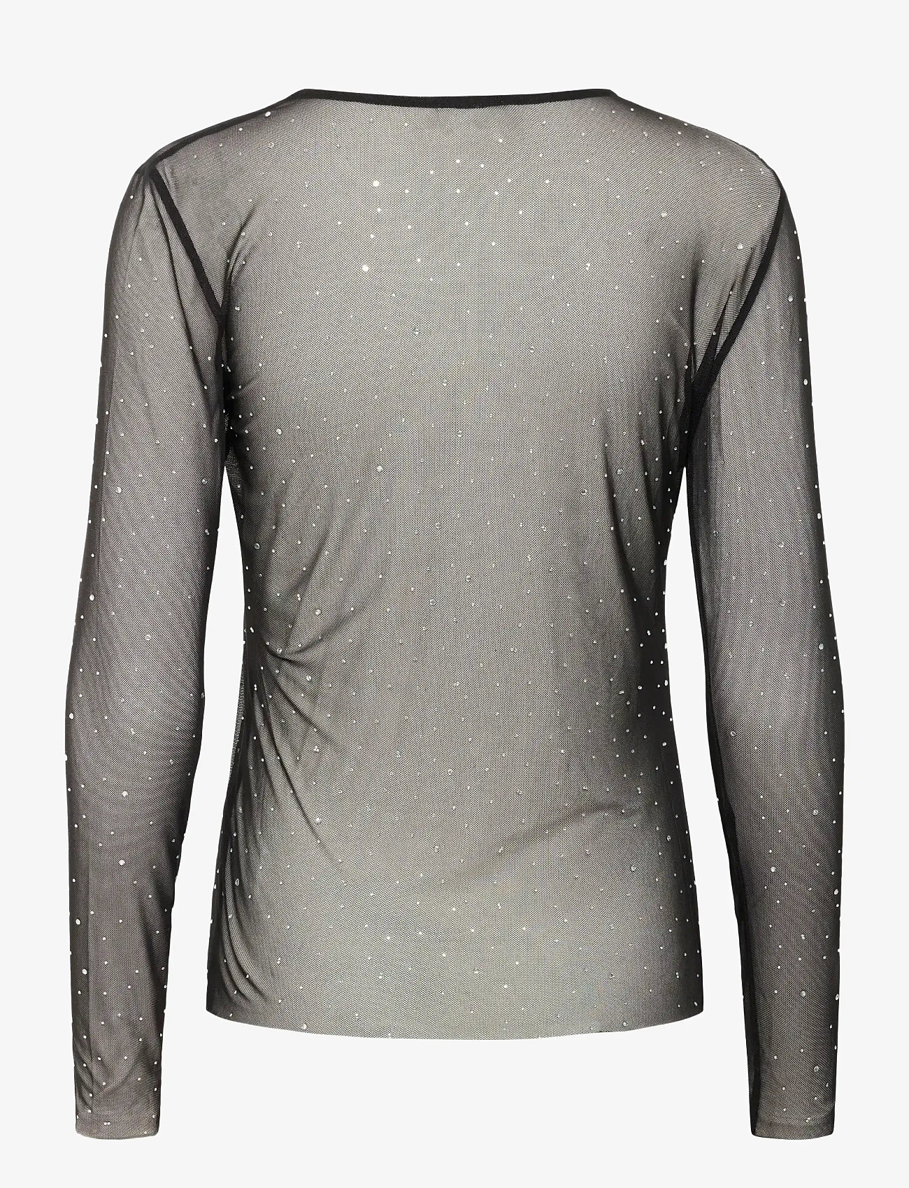 Kaffe - KAstinna T-Shirt - langärmlige tops - black deep cc - 2