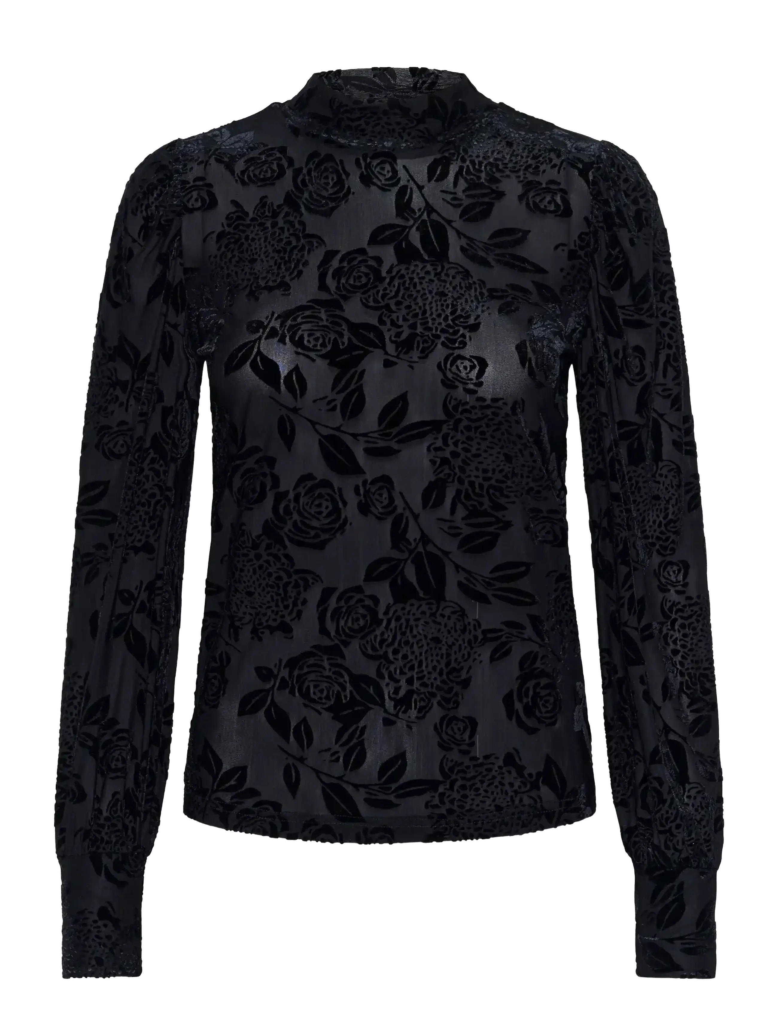 Kaffe KArosa T-Shirt - Bluser - BLACK DEEP CC / black