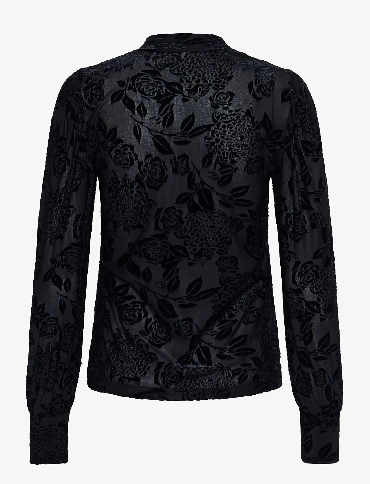 Kaffe - KArosa T-Shirt - långärmade blusar - black deep cc - 2