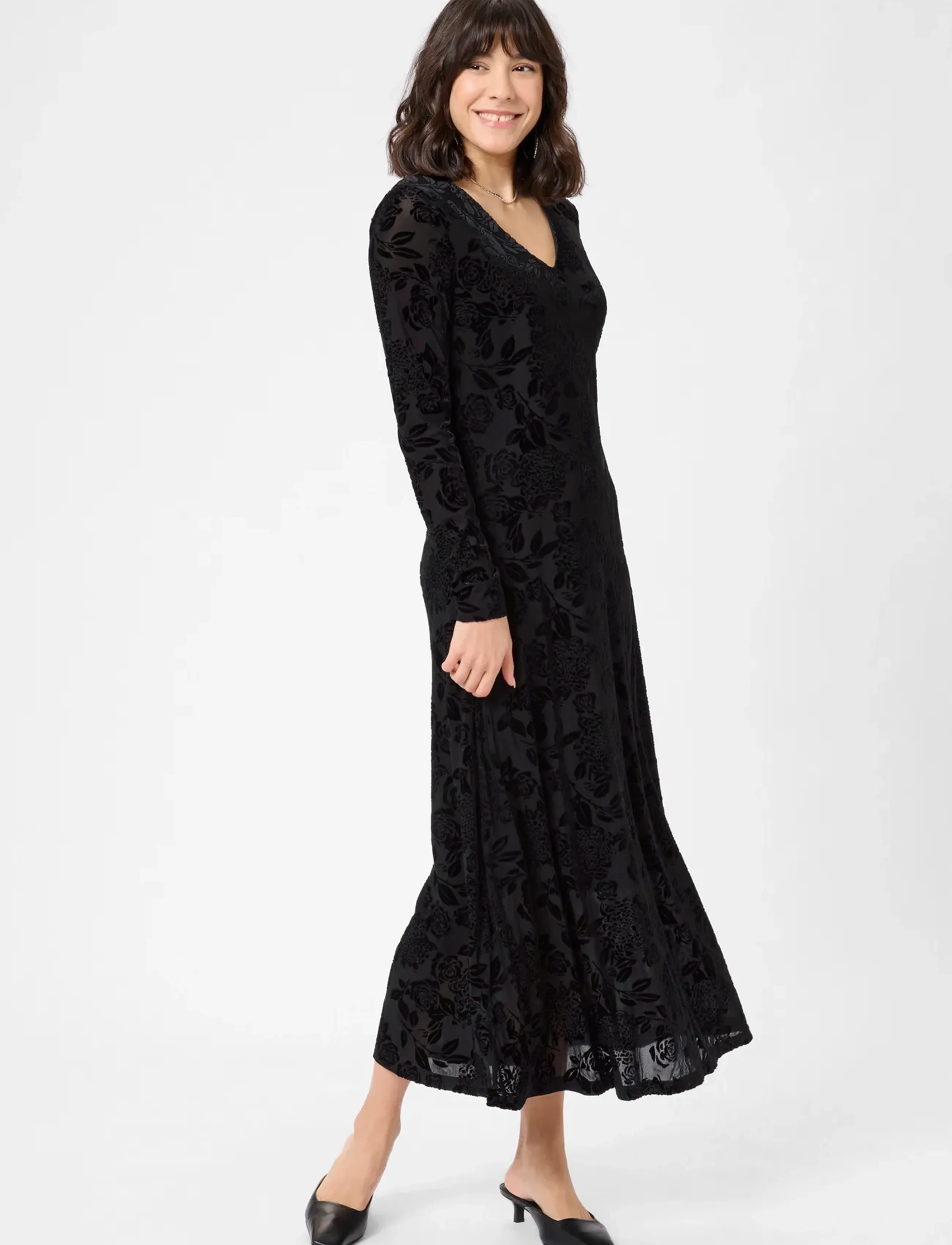 Kaffe KArosa Dress - Sukienki na imprezę - BLACK DEEP CC / black