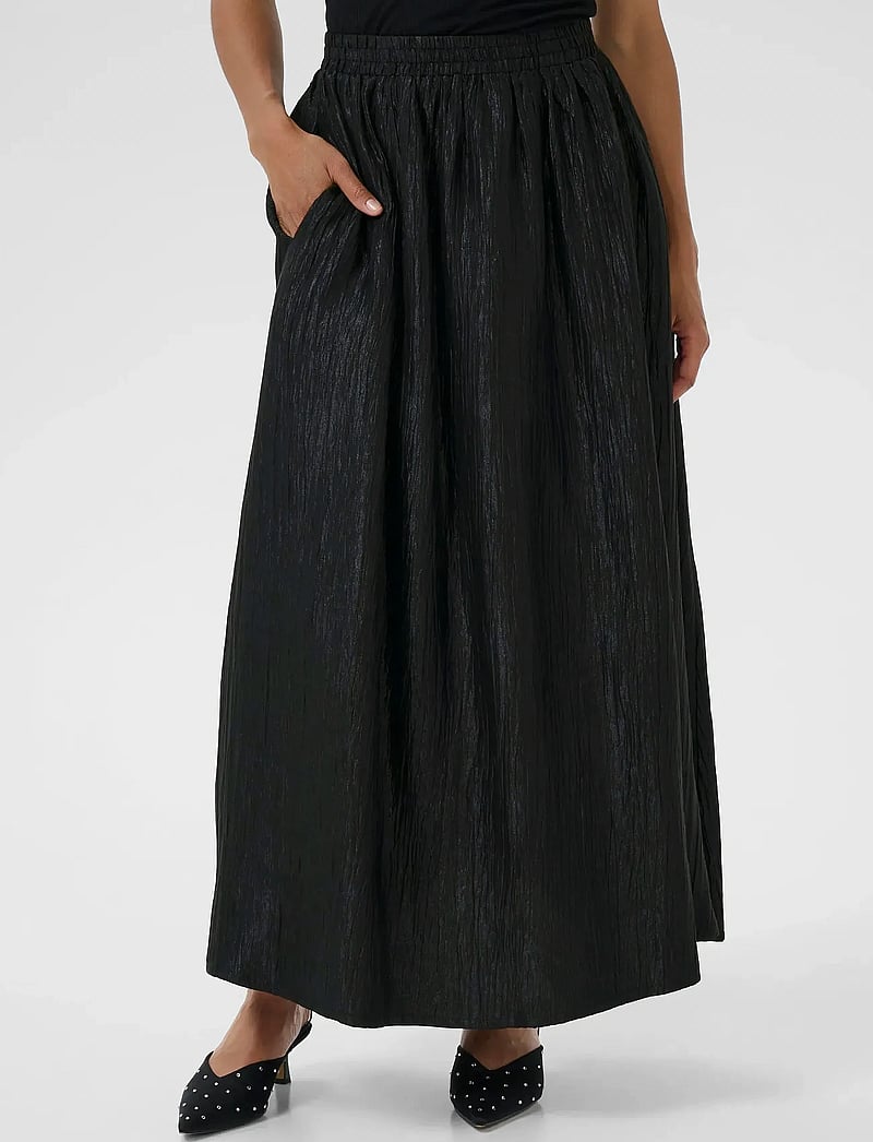 Kaffe - KArizz Skirt - maxi nederdele - black deep - 0