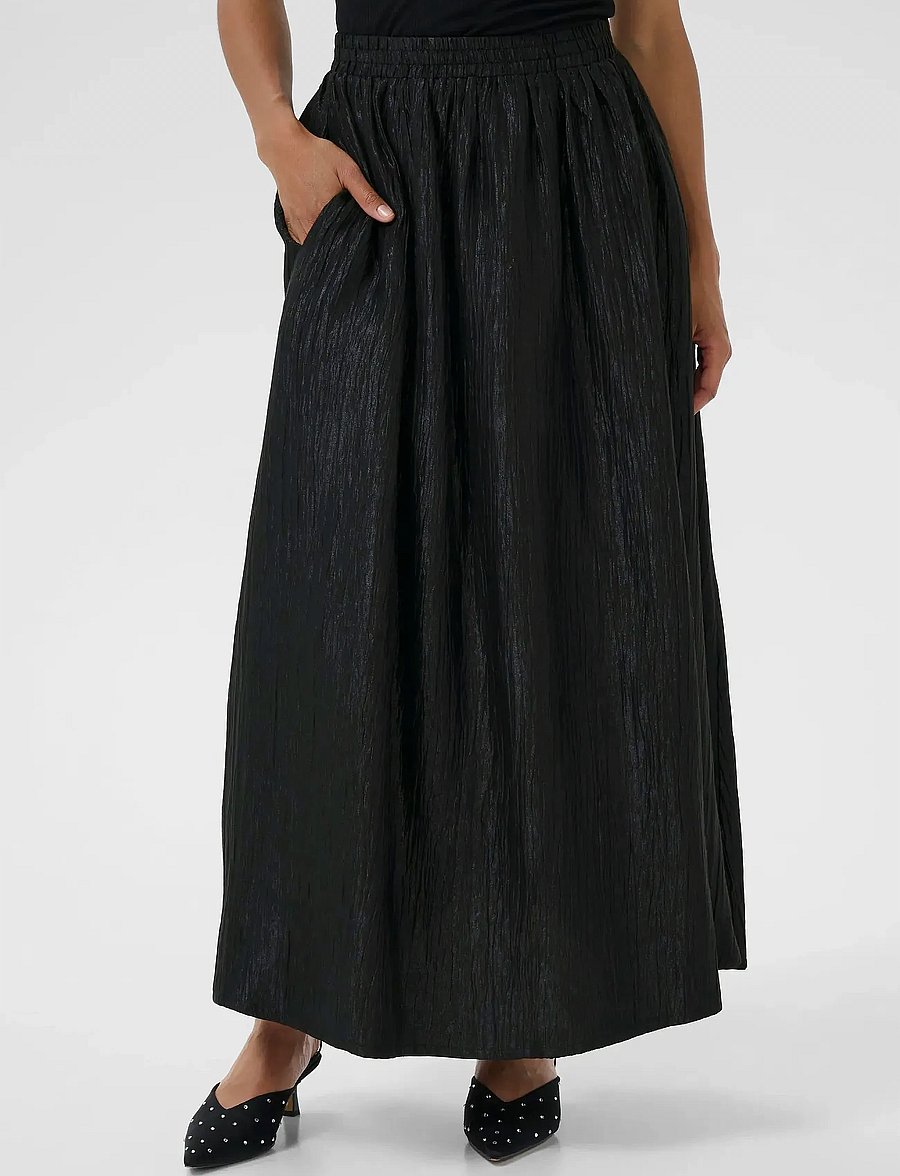 Kaffe - KArizz Skirt - maxi röcke - black deep - 0