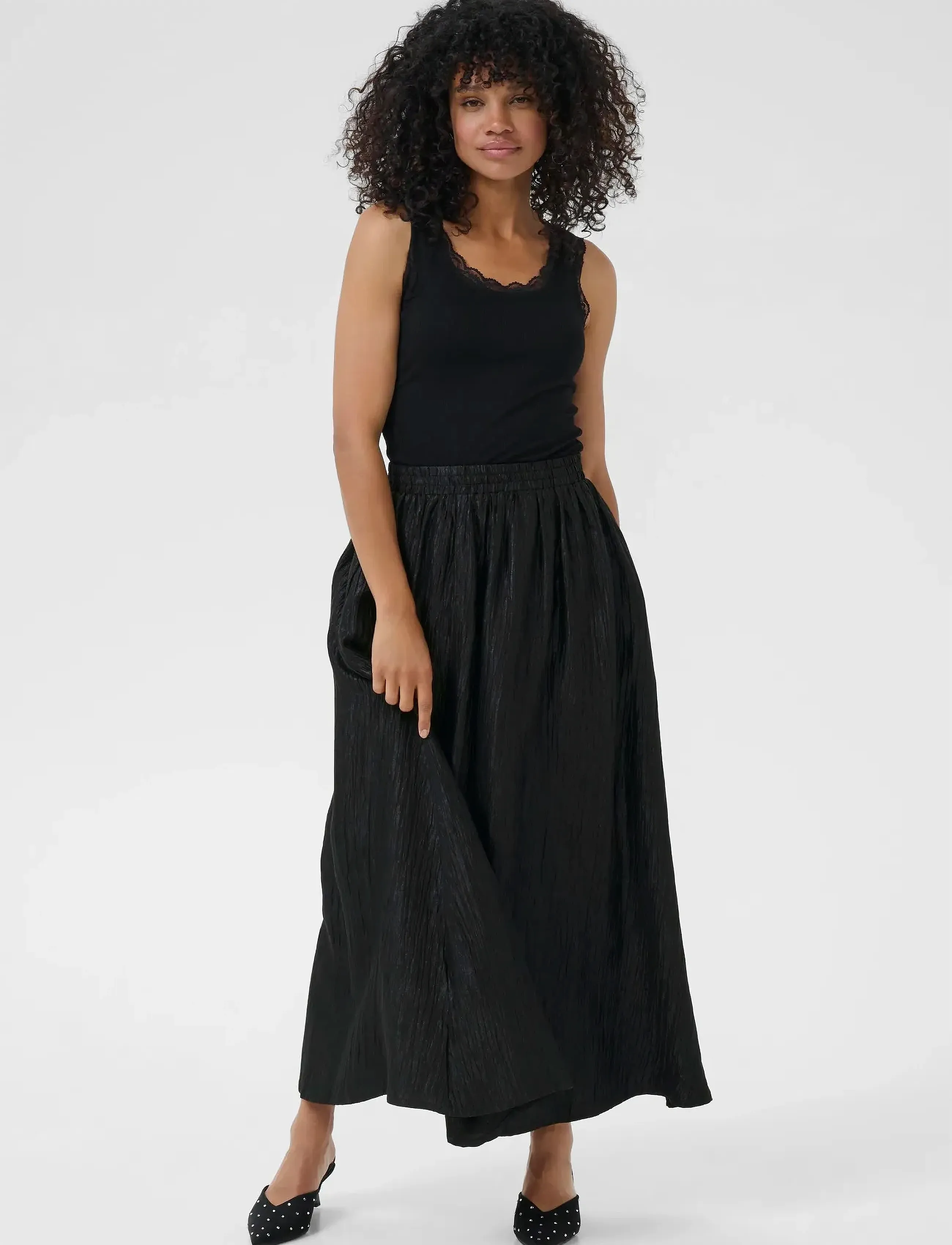 Kaffe Karizz Skirt maxikjolar dam – bild 2
