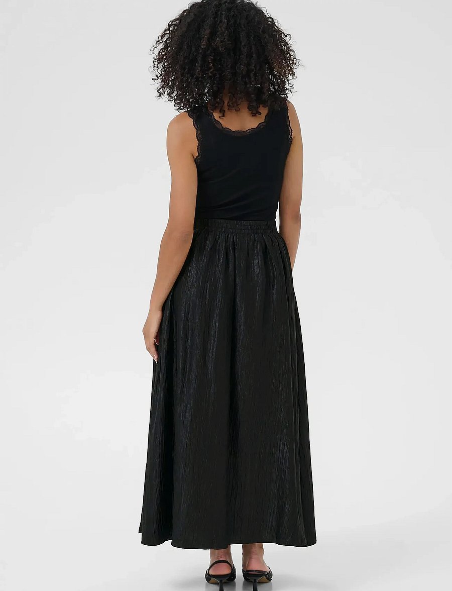 Kaffe - KArizz Skirt - maxi röcke - black deep - 4