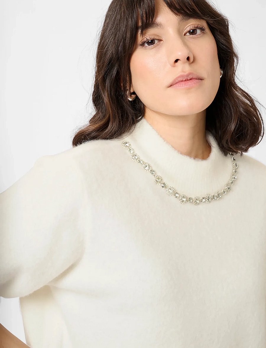 Kaffe - KAmerina Pullover - kampsunid - chalk - 5