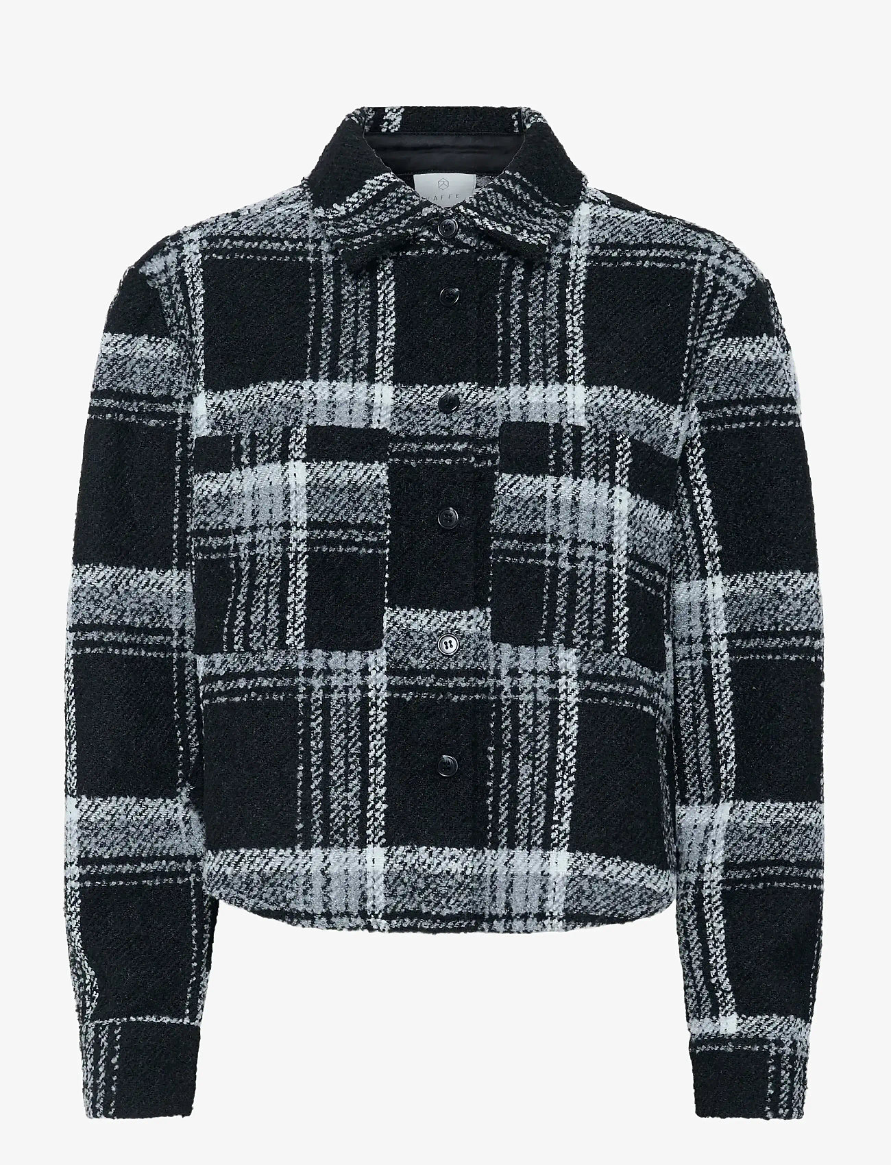 Kaffe - KAlily Shirt - sügisesed riided - black white check - 0