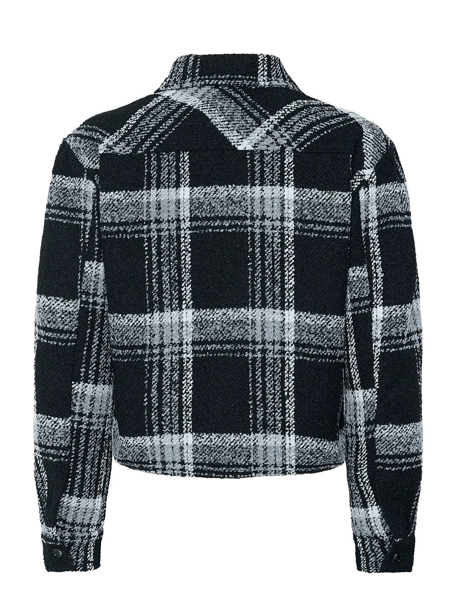 Kaffe - KAlily Shirt - overshirts - black white check - 2