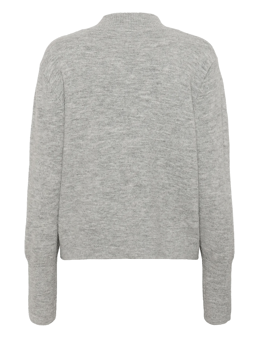 Kaffe - KAstary Pullover - striktrøjer - light grey melange - 2