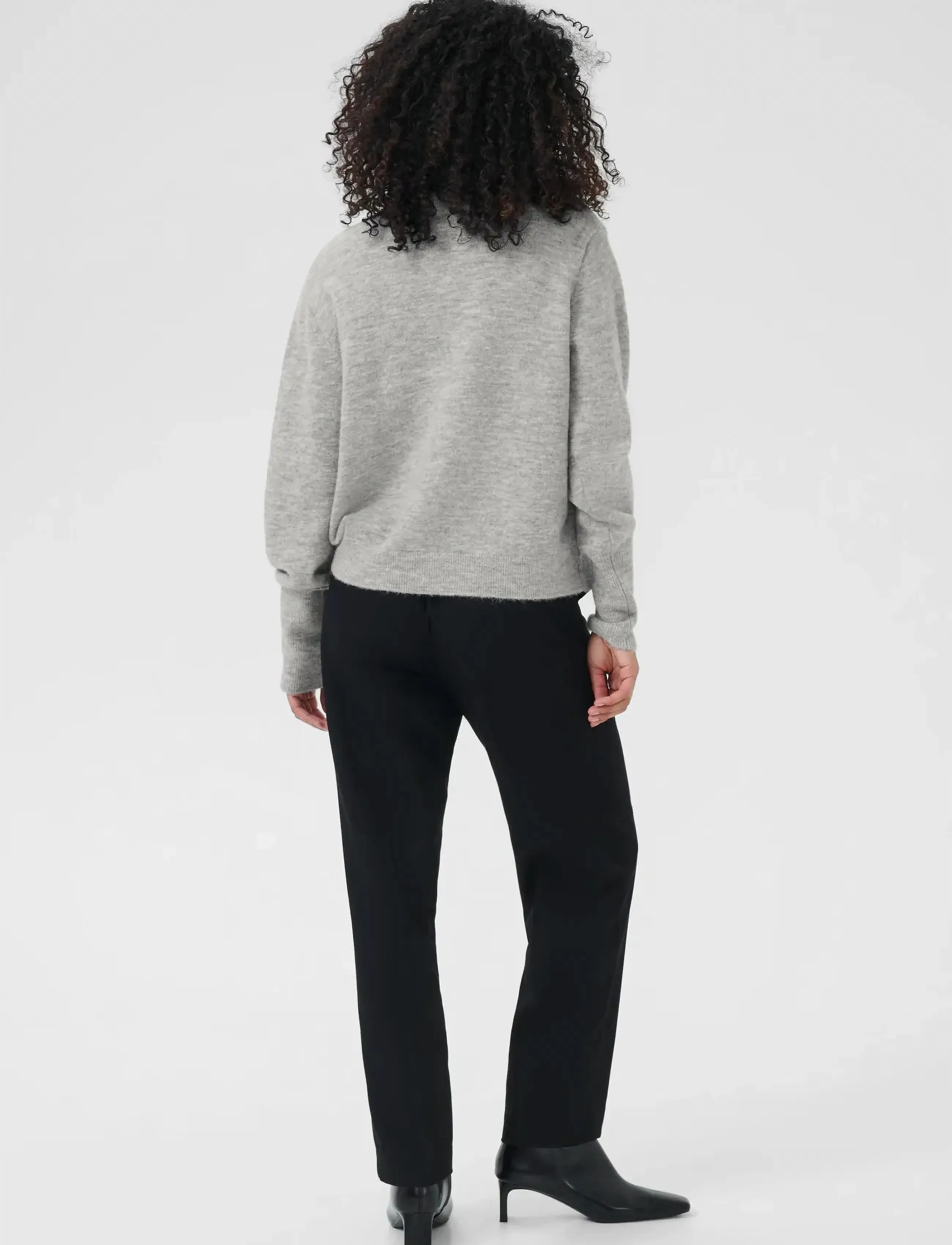 Kaffe - KAstary Pullover - jumpers - light grey melange - 4