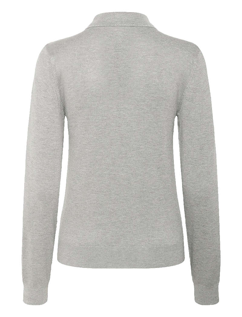 Kaffe - KAjada Polo Pullover - pullover - grey melange - 2