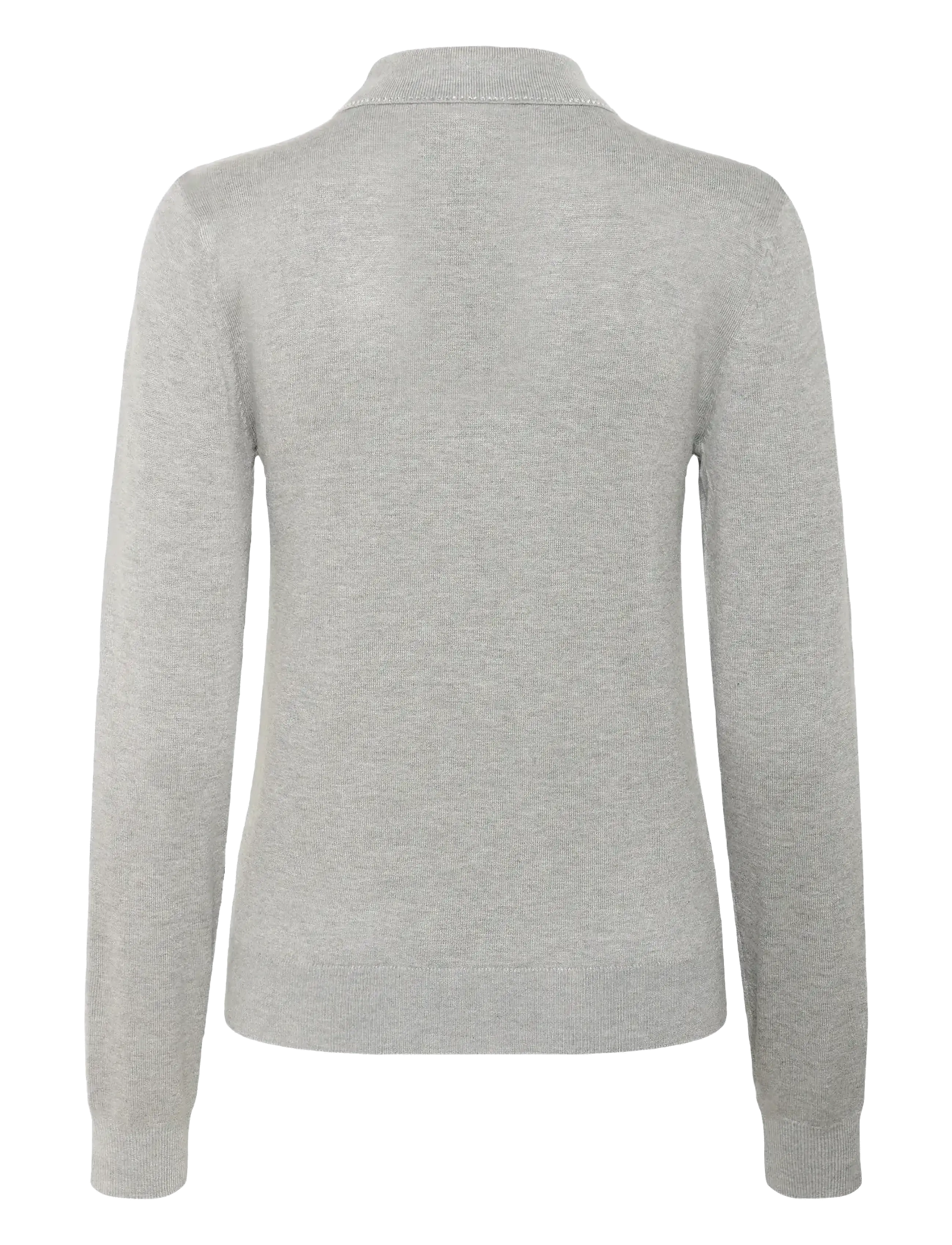 Kaffe - KAjada Polo Pullover - džemperiai - grey melange - 2