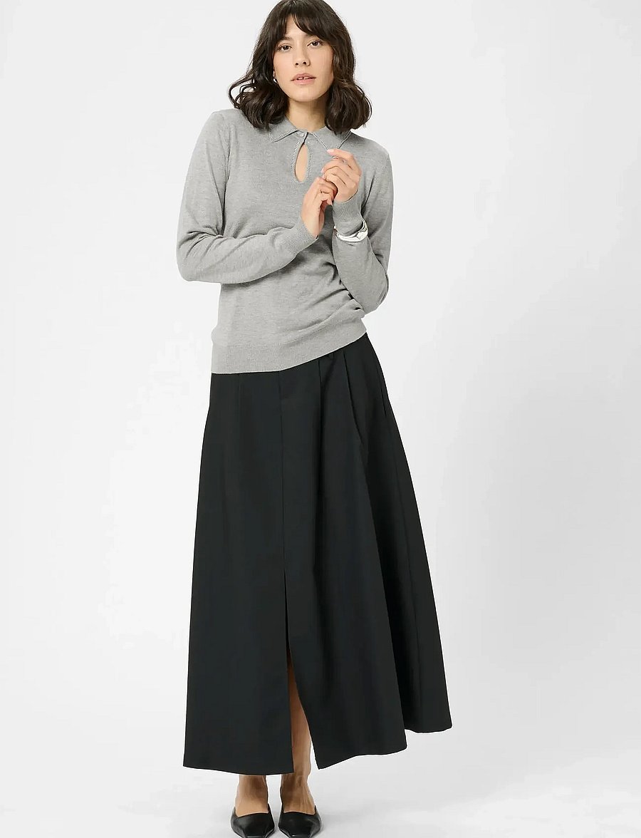 Kaffe - KAjada Polo Pullover - pullover - grey melange - 3