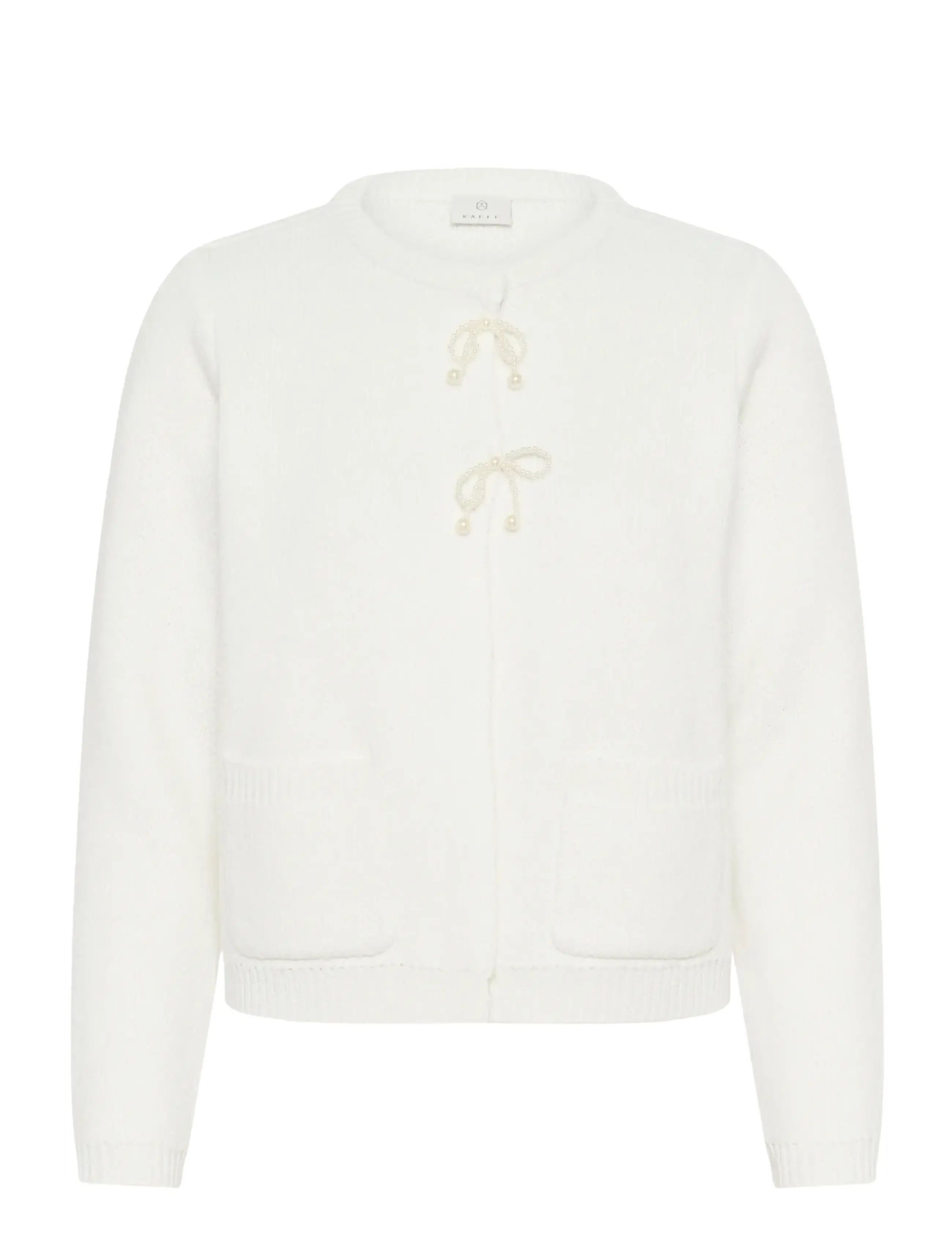 Kaffe KAbowie Cardigan - Cardigans - CHALK / white