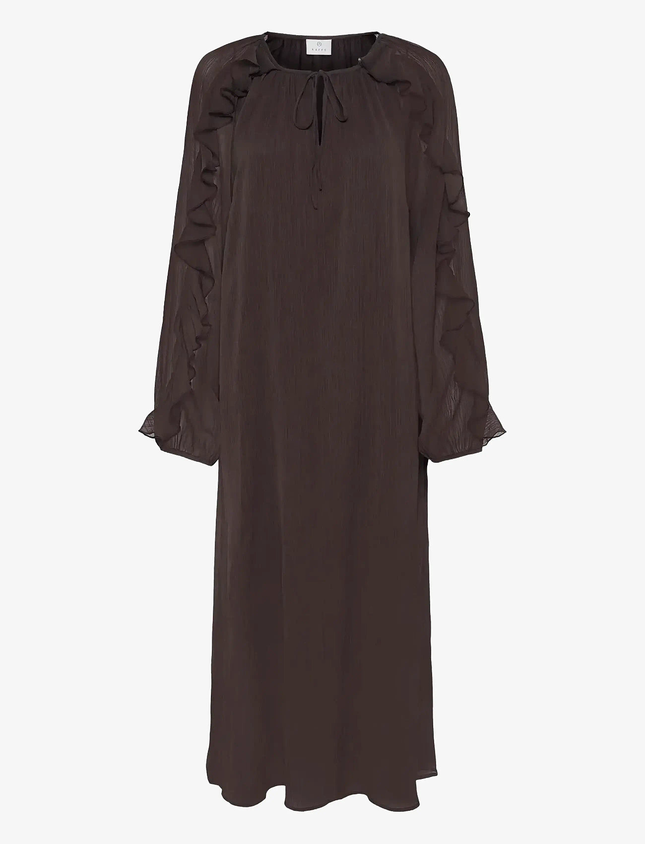 Kaffe - KAmila Chiffon Dress - festkjoler - black coffee - 1