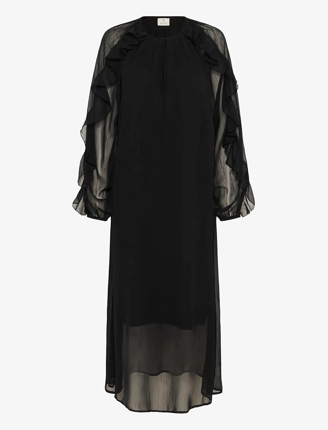Kaffe - KAmila Chiffon Dress - abendkleider - black deep - 0